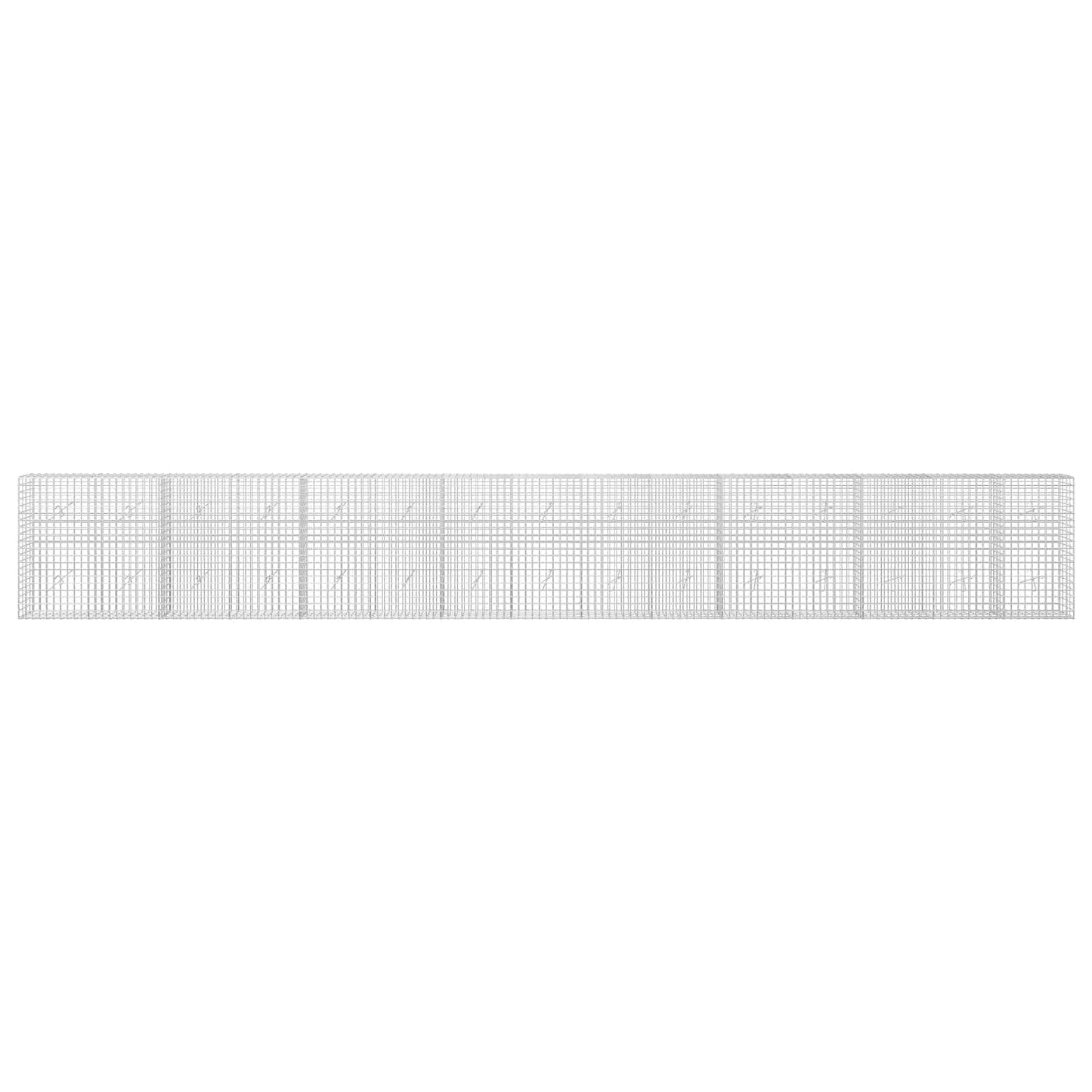 vidaXL Γκαμπιόν με σύρμα 5 mm και πλέγμα 5x5 cm 750x20x100 εκ