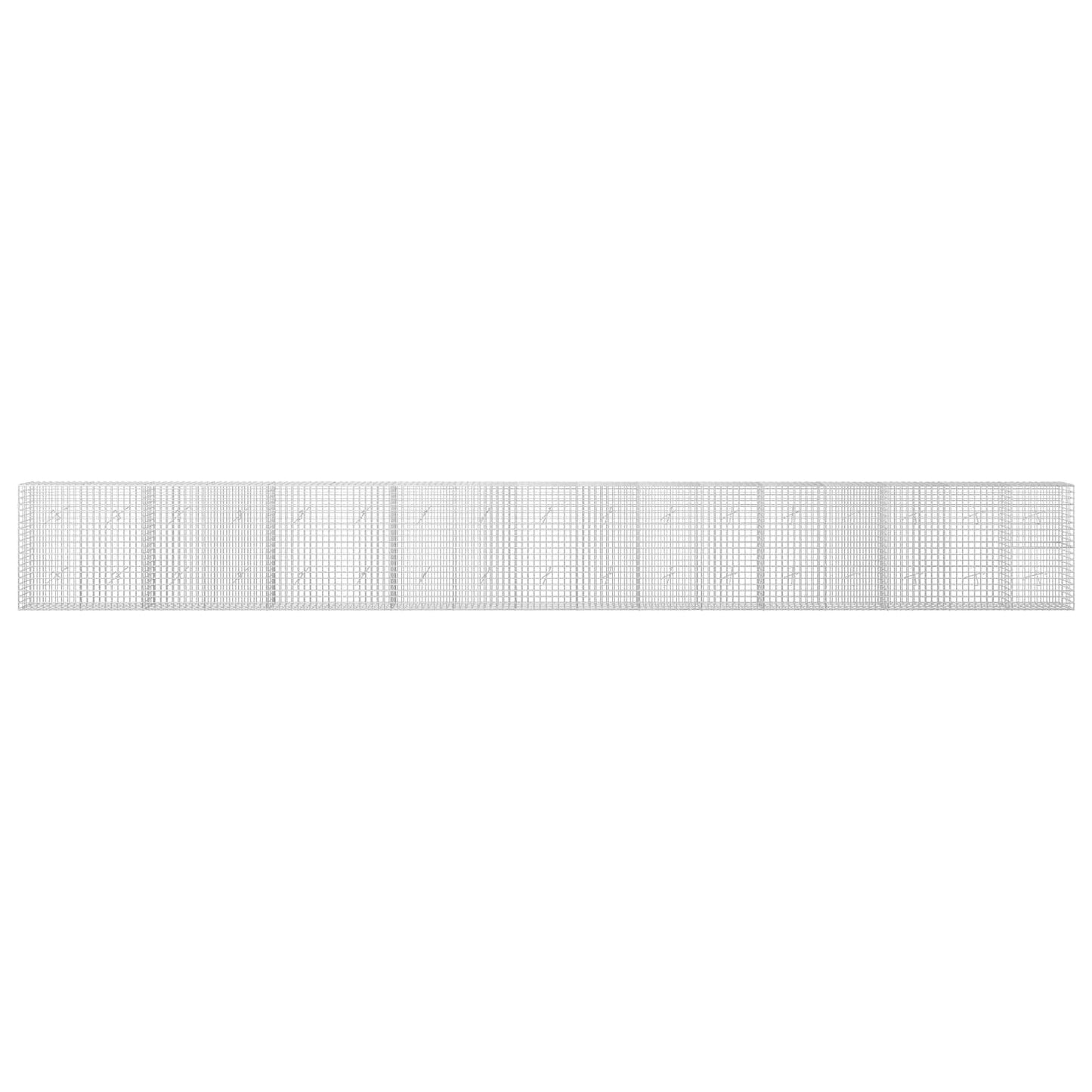 vidaXL Γκαμπιόν με σύρμα 5 mm και πλέγμα 5x5 cm 850x20x100 εκ