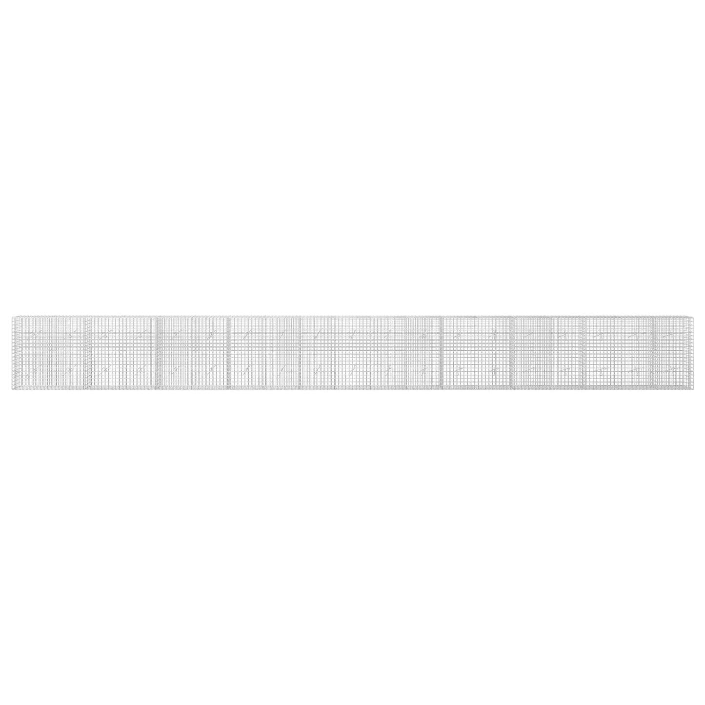 vidaXL Γκαμπιόν με σύρμα 5 mm και πλέγμα 5x5 cm 950x20x100 εκ.