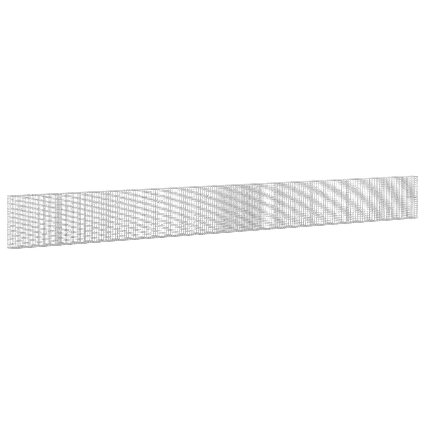 vidaXL Γκαμπιόν με σύρμα 5 mm και πλέγμα 5x5 cm 1000x20x100 εκ