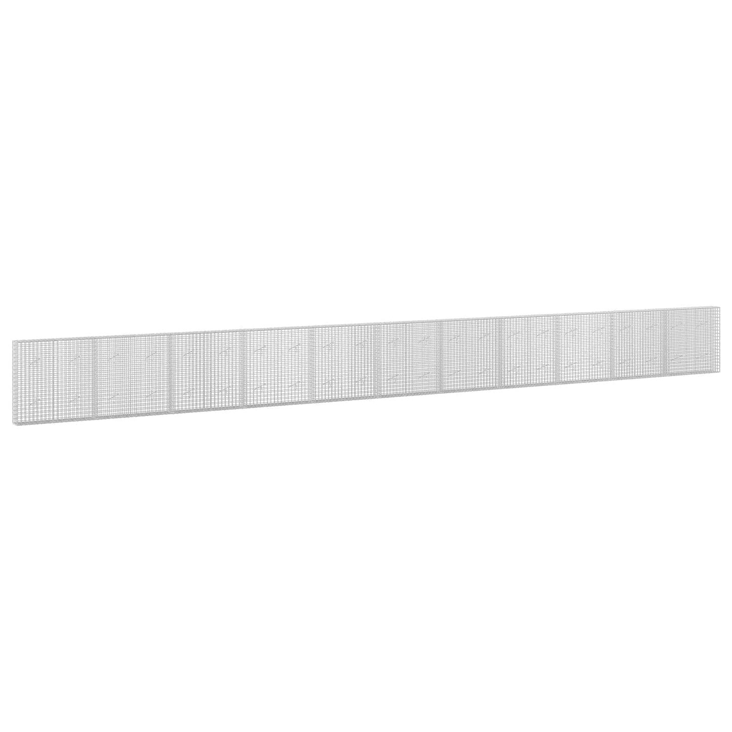 vidaXL Γκαμπιόν με σύρμα 5 mm και πλέγμα 5x5 cm 1100x20x100 εκ
