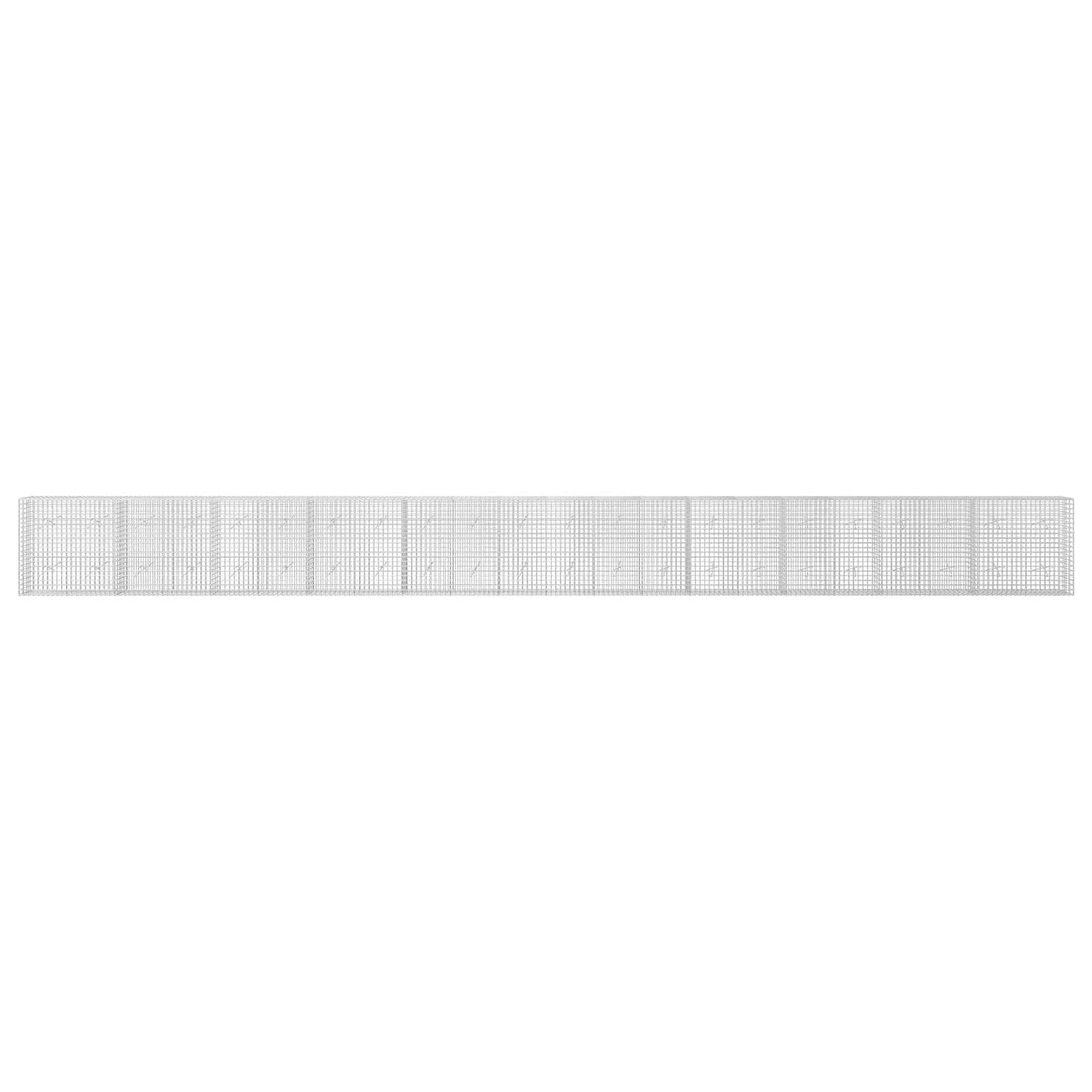 vidaXL Γκαμπιόν με σύρμα 5 mm και πλέγμα 5x5 cm 1100x20x100 εκ