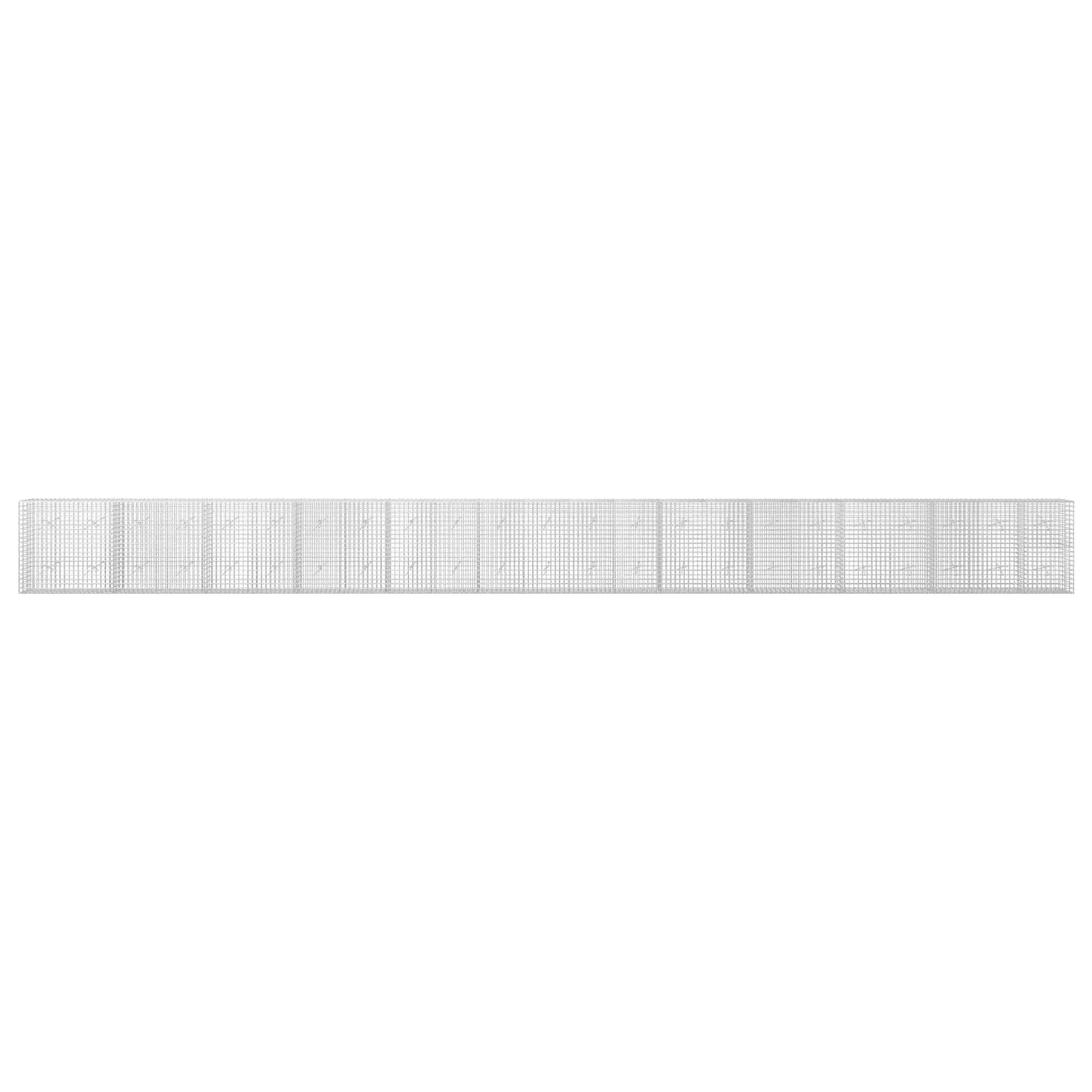 vidaXL Γκαμπιόν με σύρμα 5 mm και πλέγμα 5x5 cm 1150x20x100 εκ
