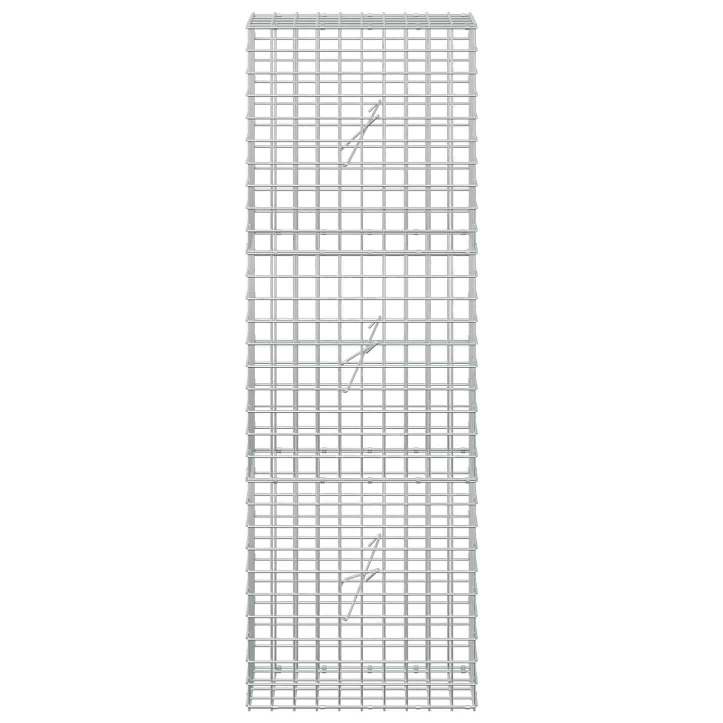 vidaXL Γκαμπιόν με σύρμα 5 mm και πλέγμα 5x5 cm 50x20x150 εκ.