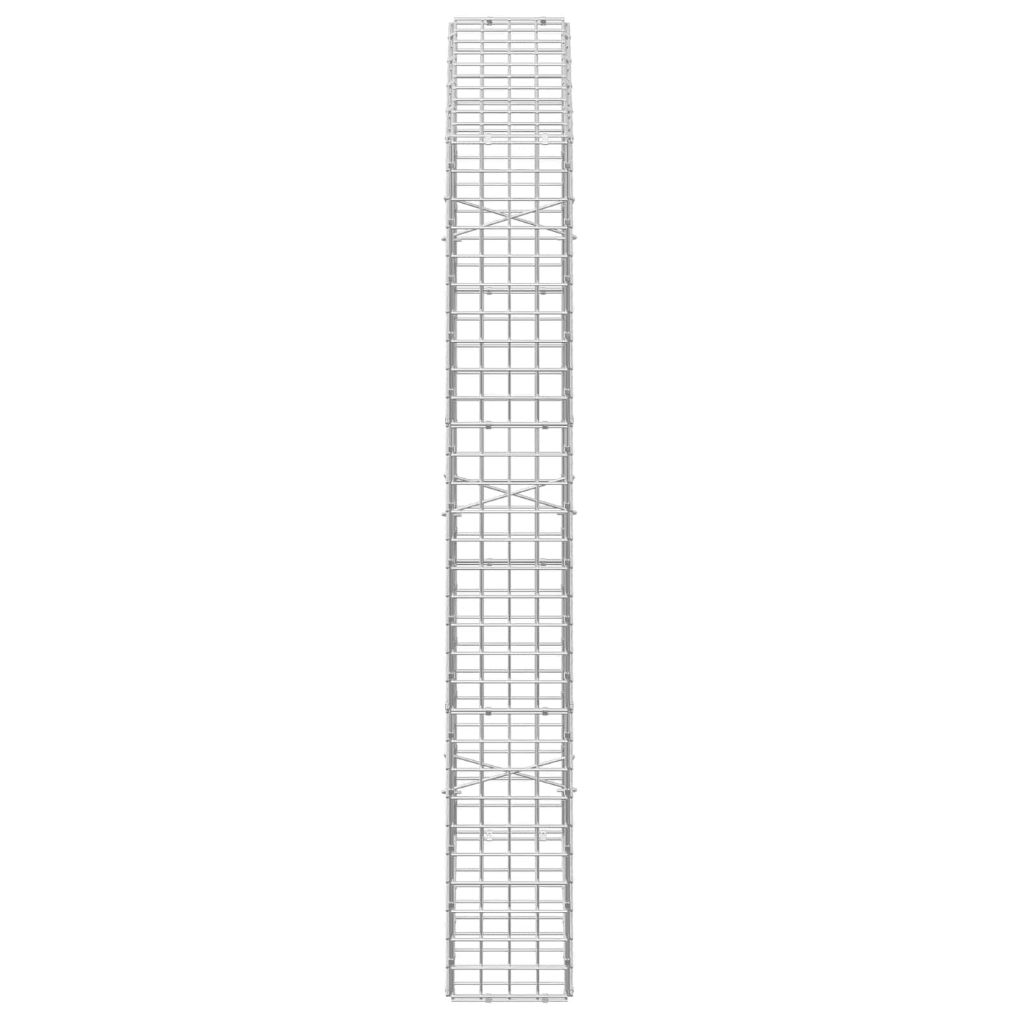 vidaXL Γκαμπιόν με σύρμα 5 mm και πλέγμα 5x5 cm 50x20x150 εκ.