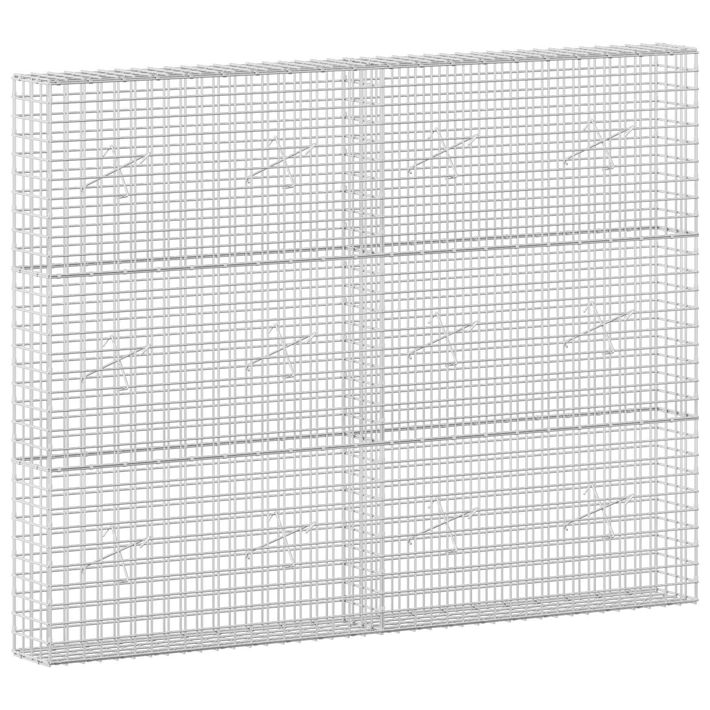 vidaXL Γκαμπιόν με σύρμα 5 mm και πλέγμα 5x5 cm 200x20x150 εκ