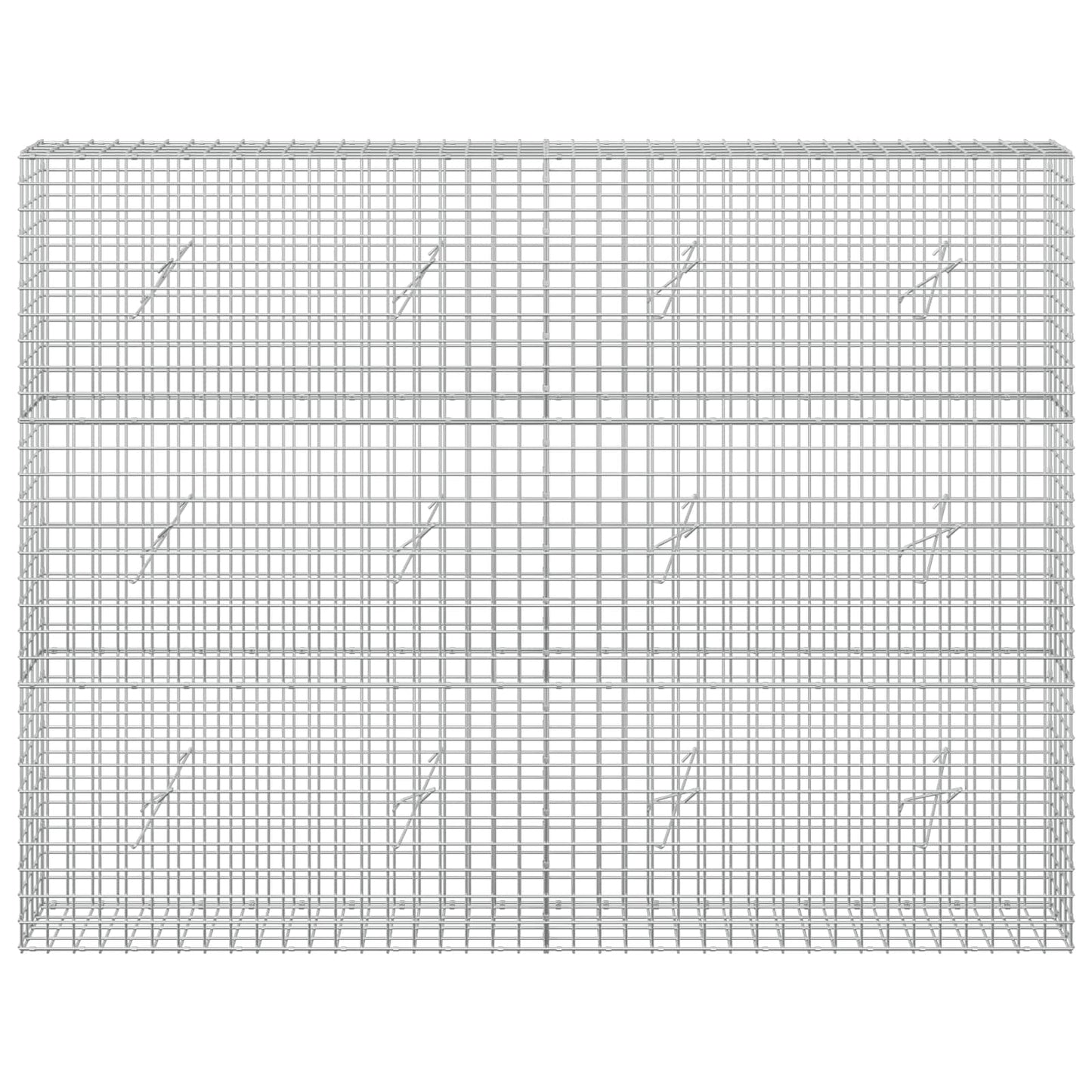 vidaXL Γκαμπιόν με σύρμα 5 mm και πλέγμα 5x5 cm 200x20x150 εκ
