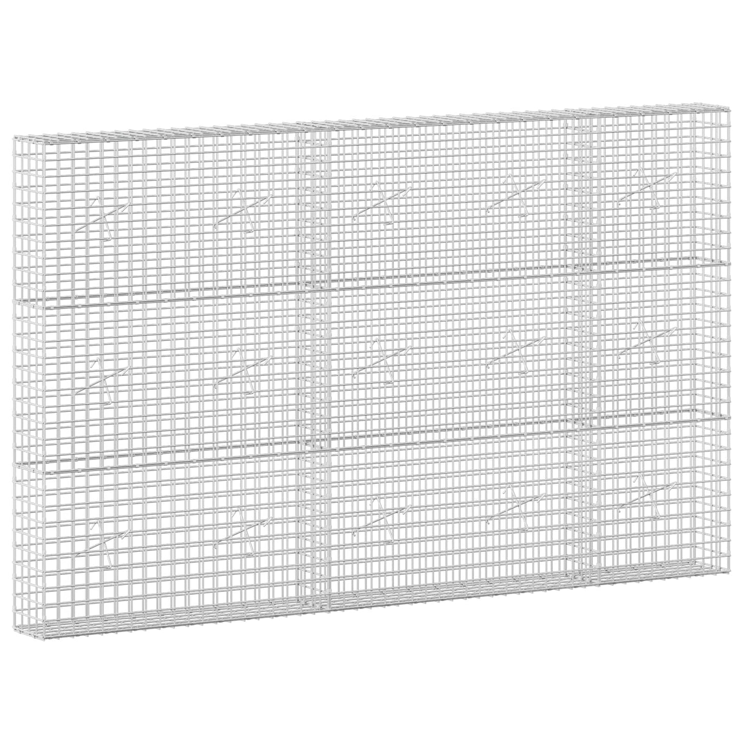 vidaXL Γκαμπιόν με σύρμα 5 mm και πλέγμα 5x5 cm 250x20x150 εκ.
