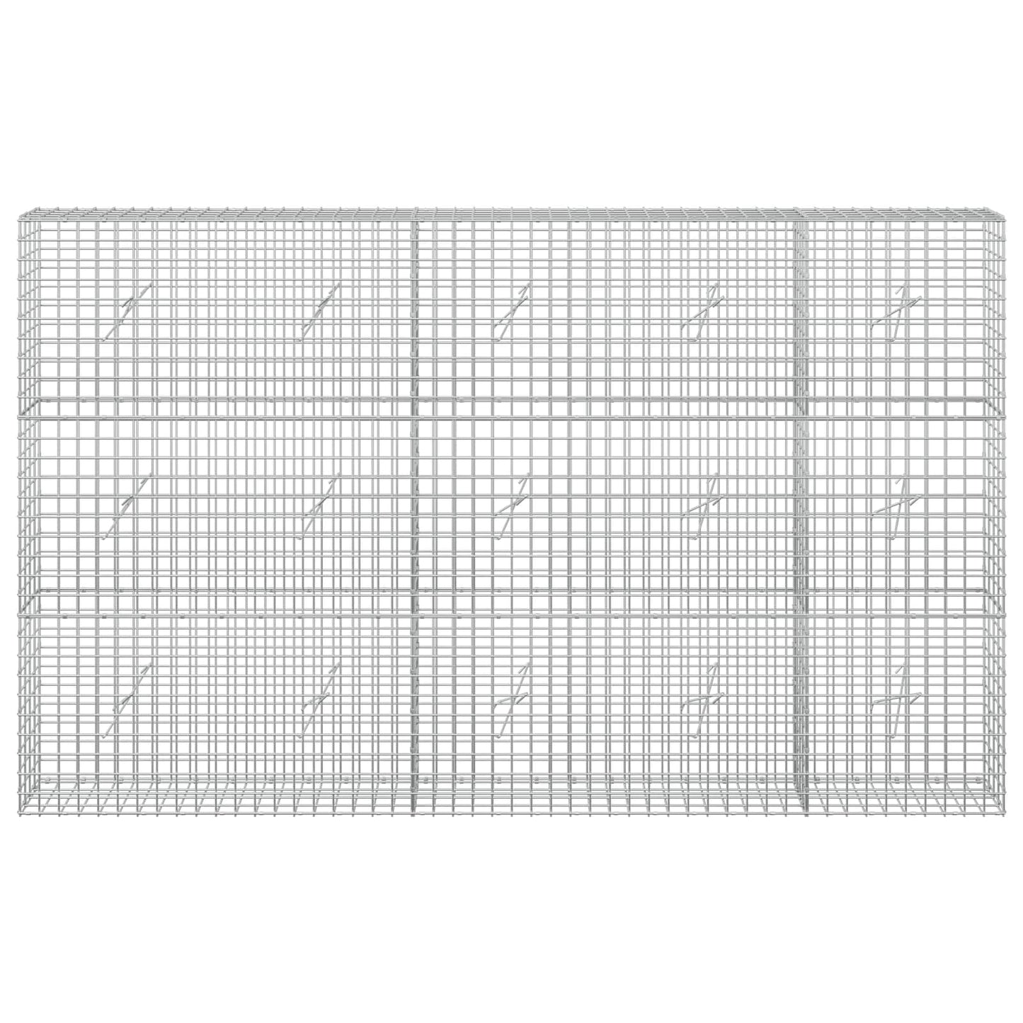 vidaXL Γκαμπιόν με σύρμα 5 mm και πλέγμα 5x5 cm 250x20x150 εκ.