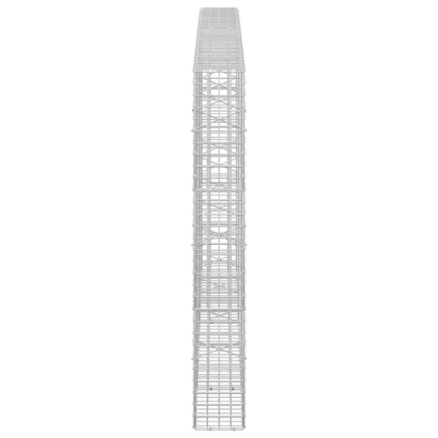 vidaXL Γκαμπιόν με σύρμα 5 mm και πλέγμα 5x5 cm 250x20x150 εκ.