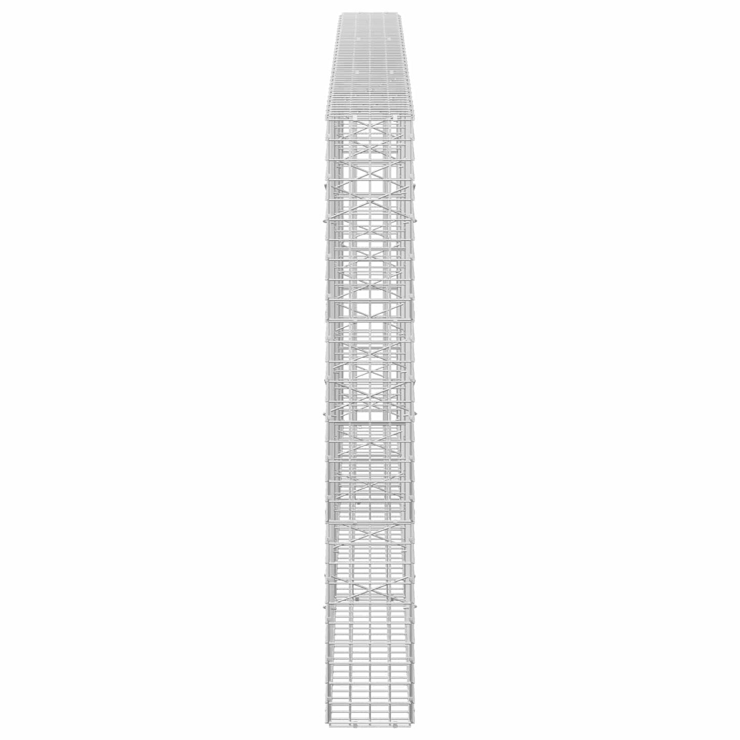 vidaXL Γκαμπιόν με σύρμα 5 mm και πλέγμα 5x5 cm 300x20x150 εκ
