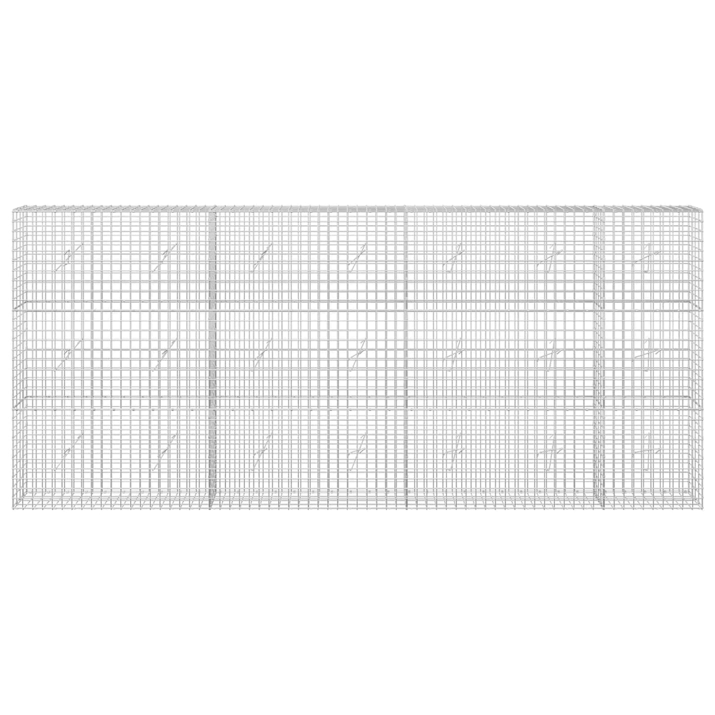 vidaXL Γκαμπιόν με σύρμα 5 mm και πλέγμα 5x5 cm 350x20x150 εκ