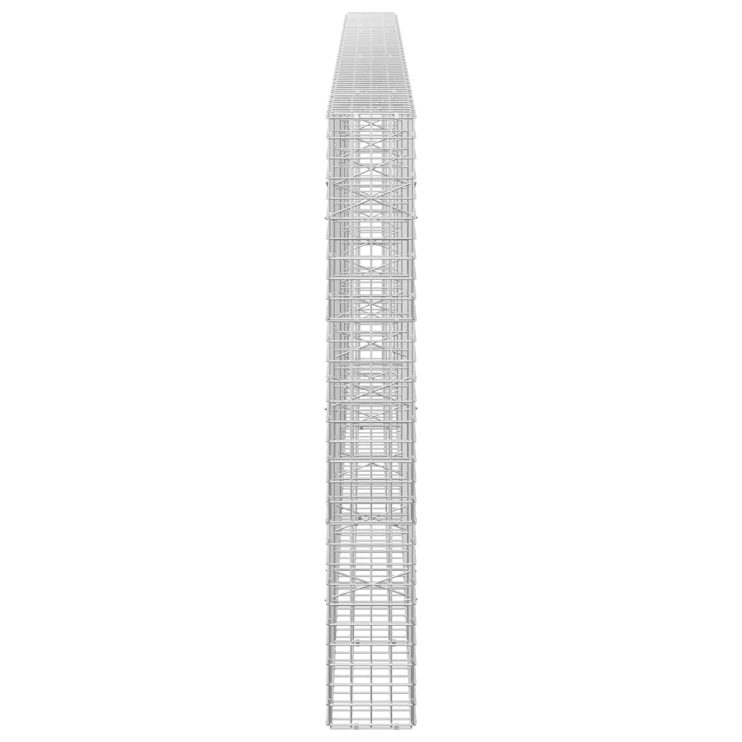 vidaXL Γκαμπιόν με σύρμα 5 mm και πλέγμα 5x5 cm 350x20x150 εκ