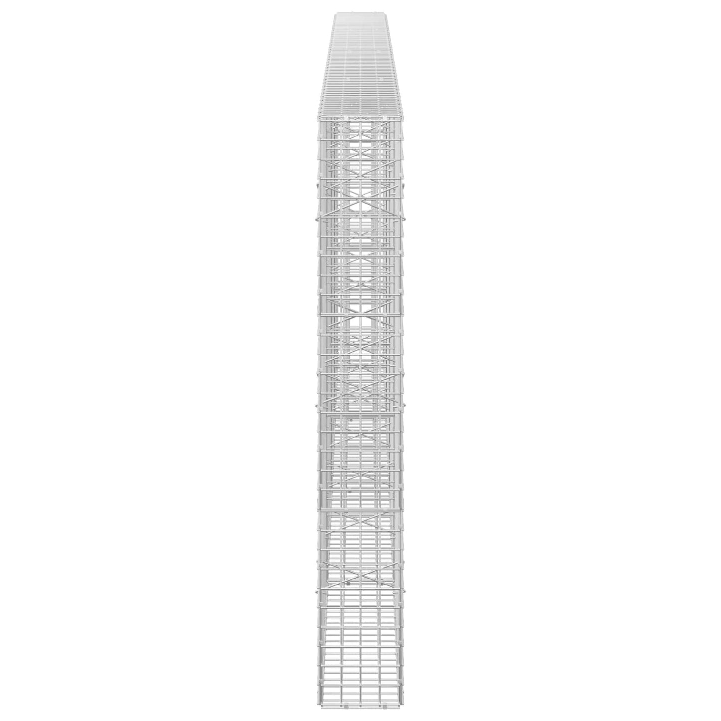 vidaXL Γκαμπιόν με σύρμα 5 mm και πλέγμα 5x5 cm 400x20x150 εκ