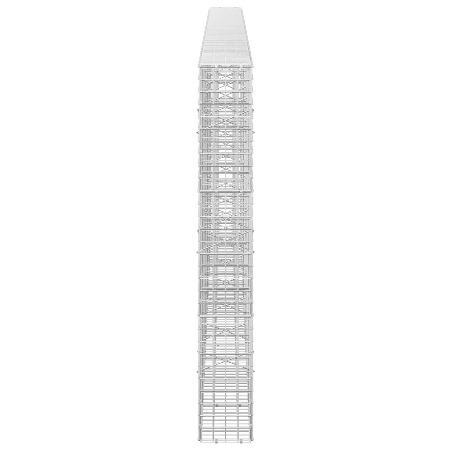 vidaXL Γκαμπιόν με σύρμα 5 mm και πλέγμα 5x5 cm 450x20x150 εκ