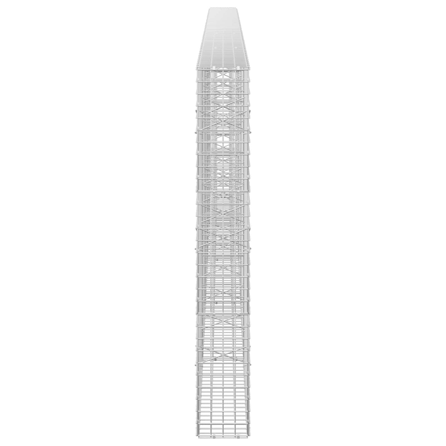 vidaXL Γκαμπιόν με σύρμα 5 mm και πλέγμα 5x5 cm 500x20x150 εκ