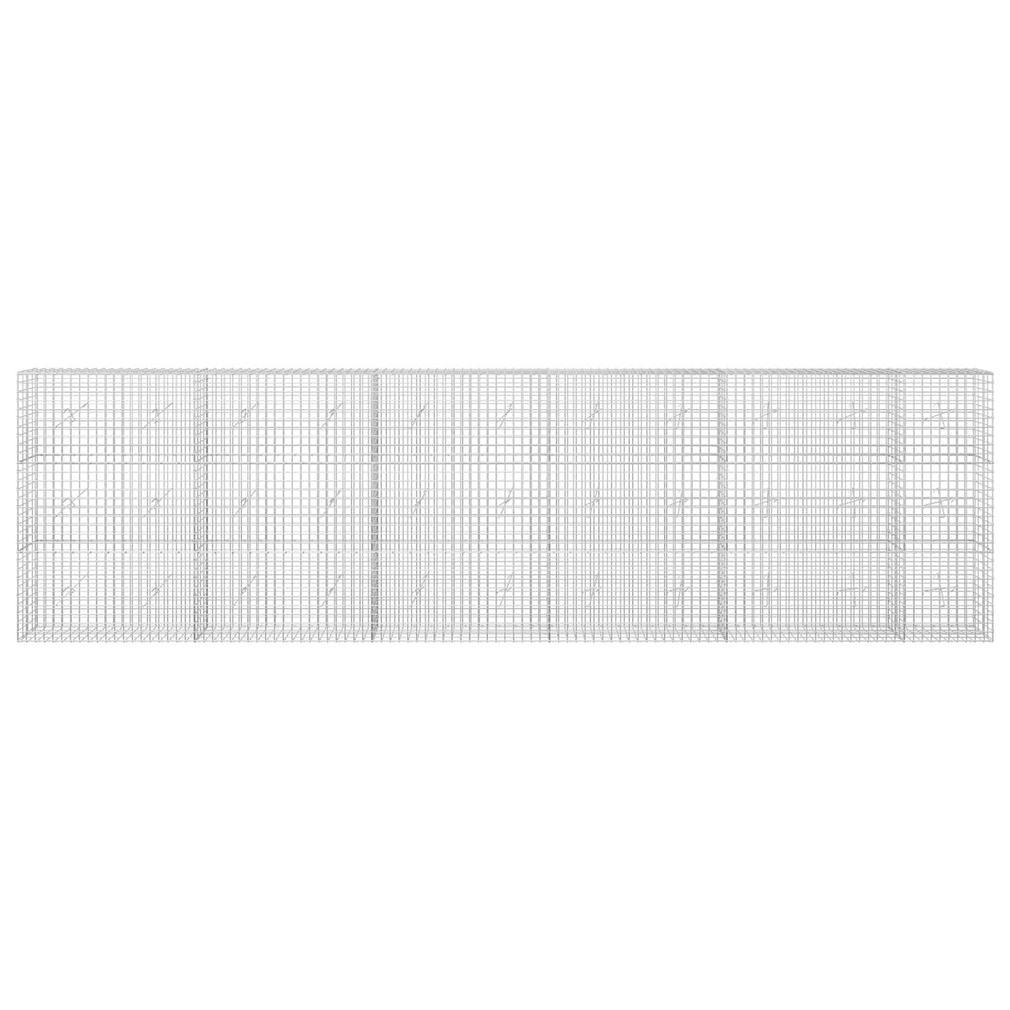vidaXL Γκαμπιόν με σύρμα 5 mm και πλέγμα 5x5 cm 550x20x150 εκ