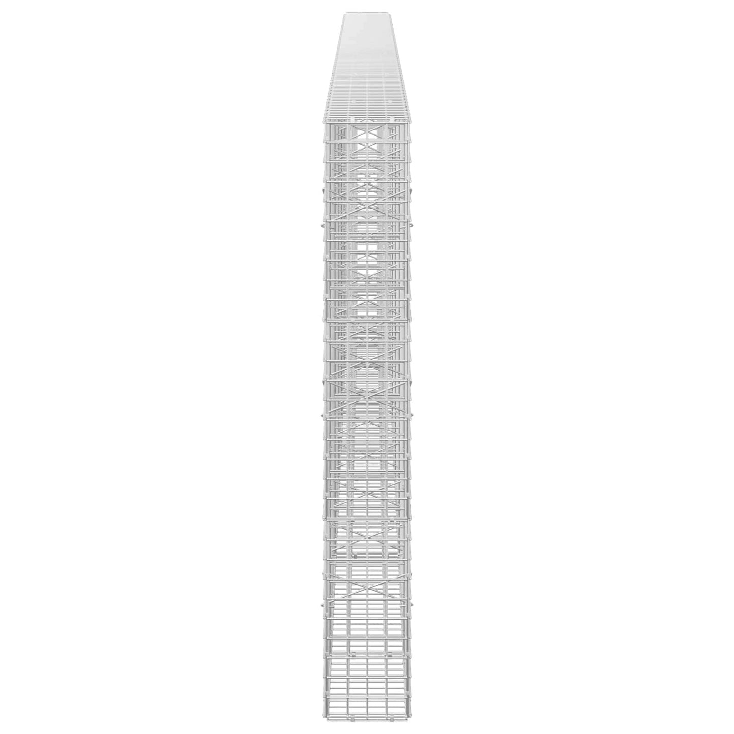 vidaXL Γκαμπιόν με σύρμα 5 mm και πλέγμα 5x5 cm 550x20x150 εκ