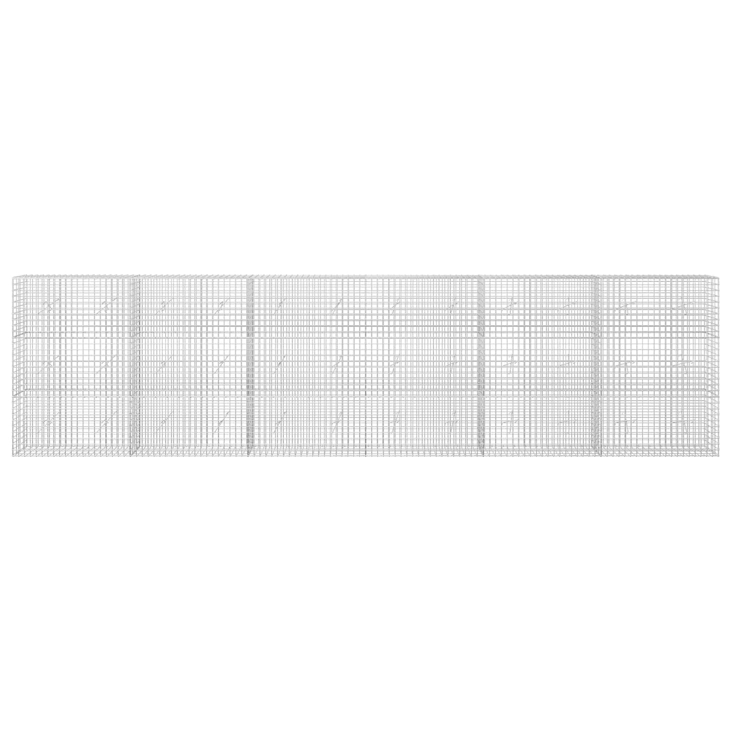 vidaXL Γκαμπιόν με σύρμα 5 mm και πλέγμα 5x5 cm 600x20x150 εκ