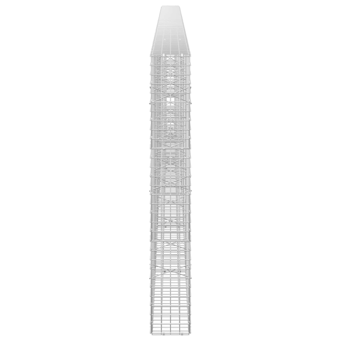 vidaXL Γκαμπιόν με σύρμα 5 mm και πλέγμα 5x5 cm 600x20x150 εκ