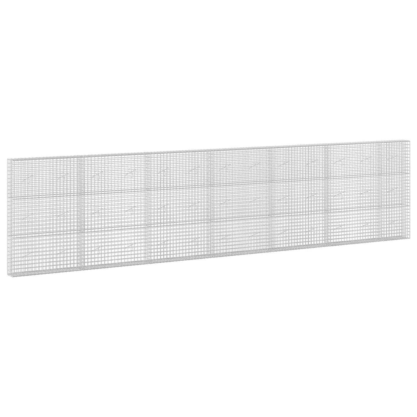 vidaXL Γκαμπιόν με σύρμα 5 mm και πλέγμα 5x5 cm 650x20x150 εκ