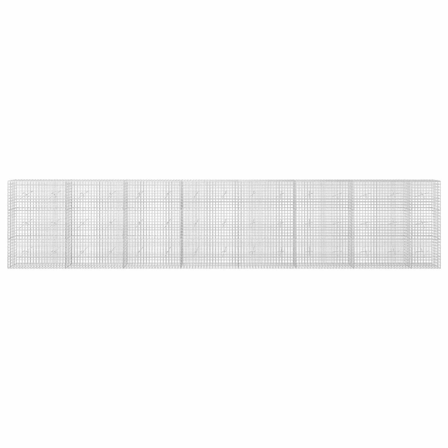vidaXL Γκαμπιόν με σύρμα 5 mm και πλέγμα 5x5 cm 750x20x150 εκ