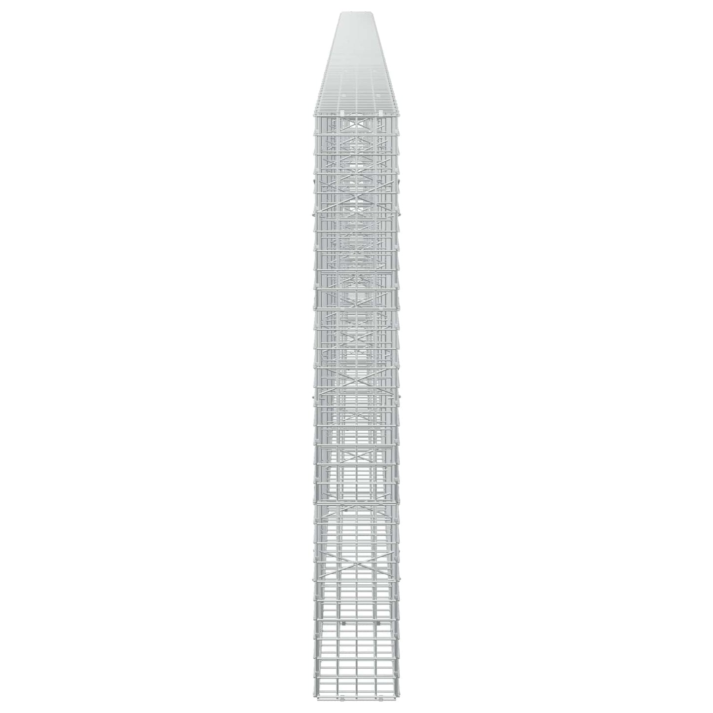 vidaXL Γκαμπιόν με σύρμα 5 mm και πλέγμα 5x5 cm 750x20x150 εκ