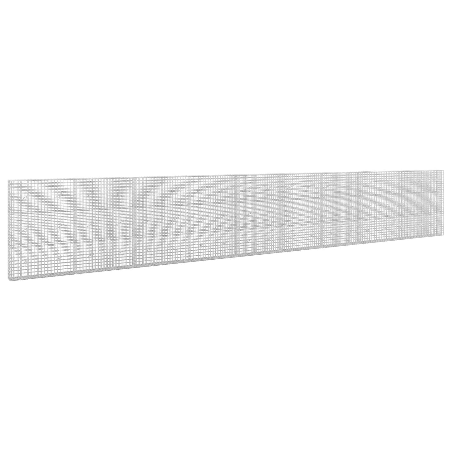 vidaXL Γκαμπιόν με σύρμα 5 mm και πλέγμα 5x5 cm 950x20x150 εκ