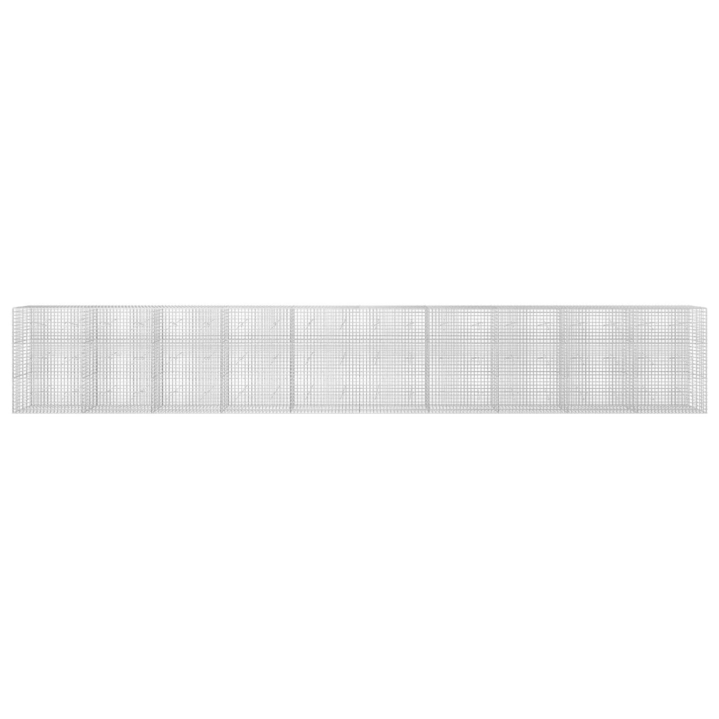 vidaXL Γκαμπιόν με σύρμα 5 mm και πλέγμα 5x5 cm 1000x20x150 εκ