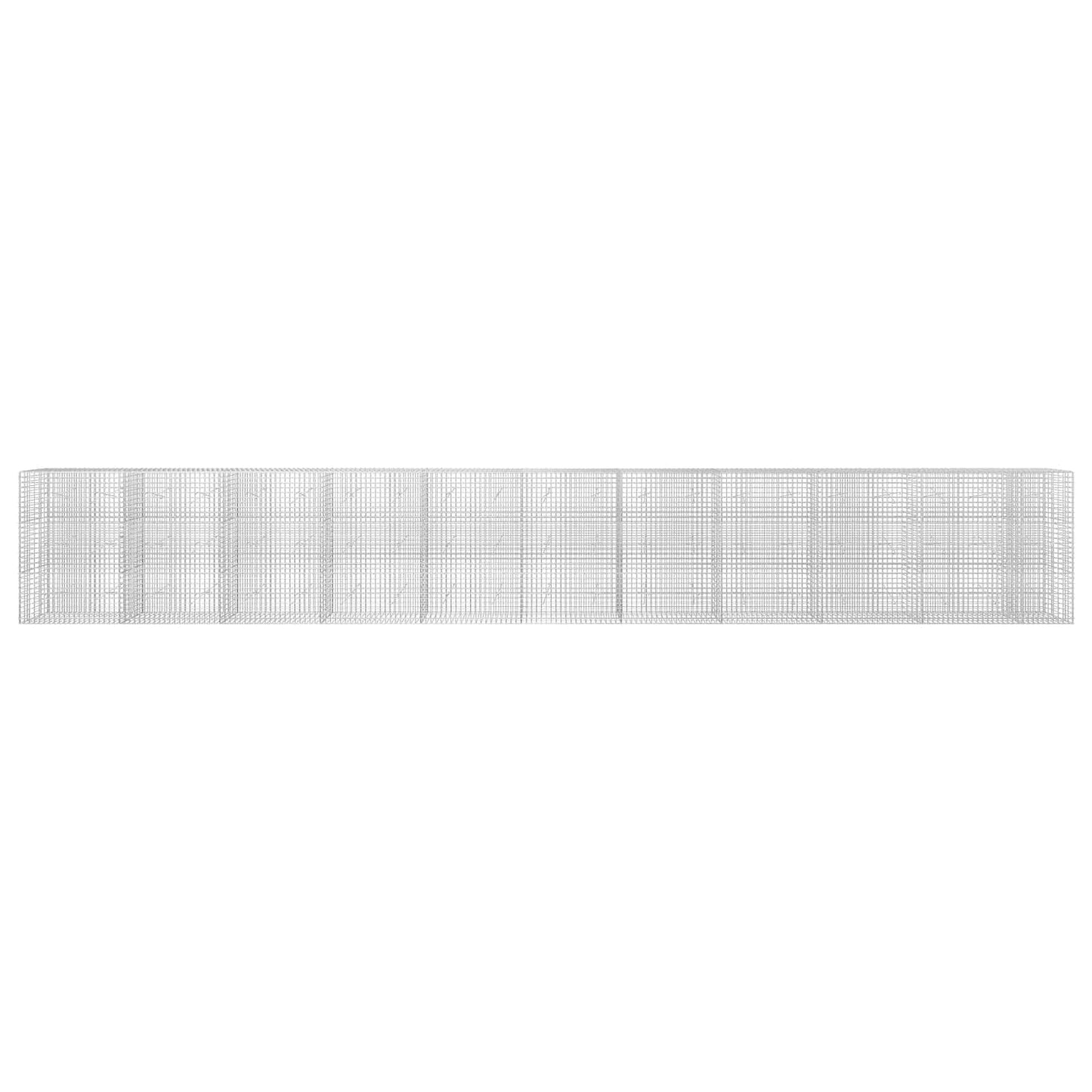 vidaXL Γκαμπιόν με σύρμα 5 mm και πλέγμα 5x5 cm 1050x20x150 εκ