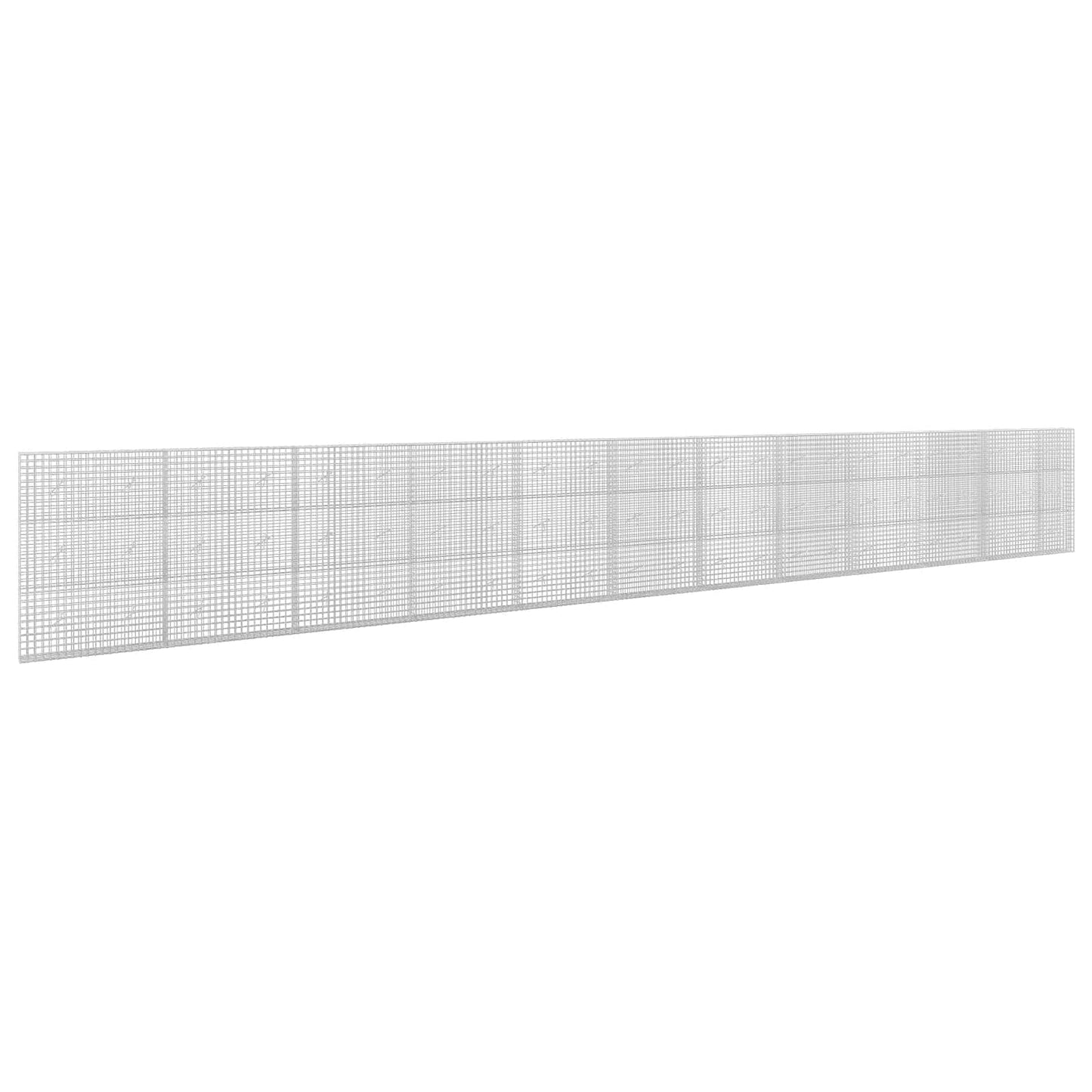 vidaXL Γκαμπιόν με σύρμα 5 mm και πλέγμα 5x5 cm 1150x20x150 εκ