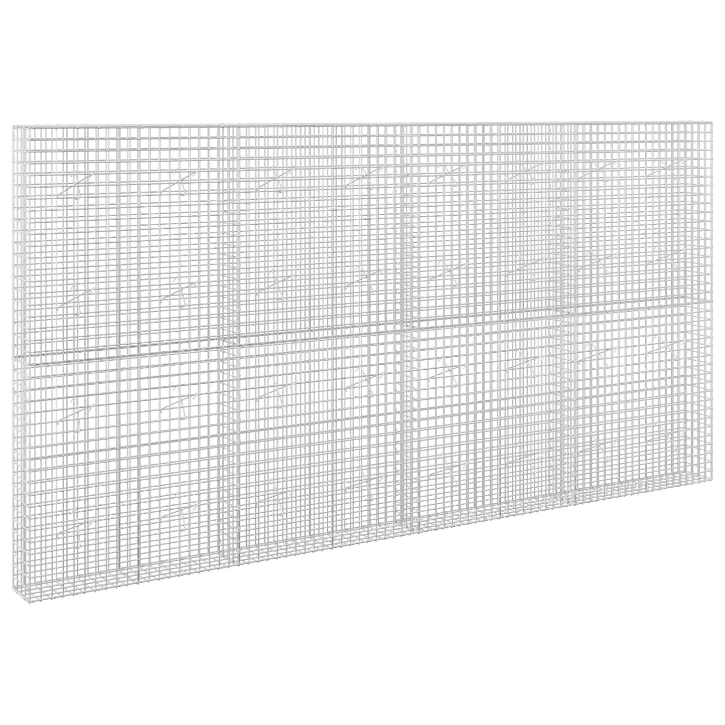 vidaXL Γκαμπιόν με σύρμα 5 mm και πλέγμα 5x5 cm 400x20x200 εκ