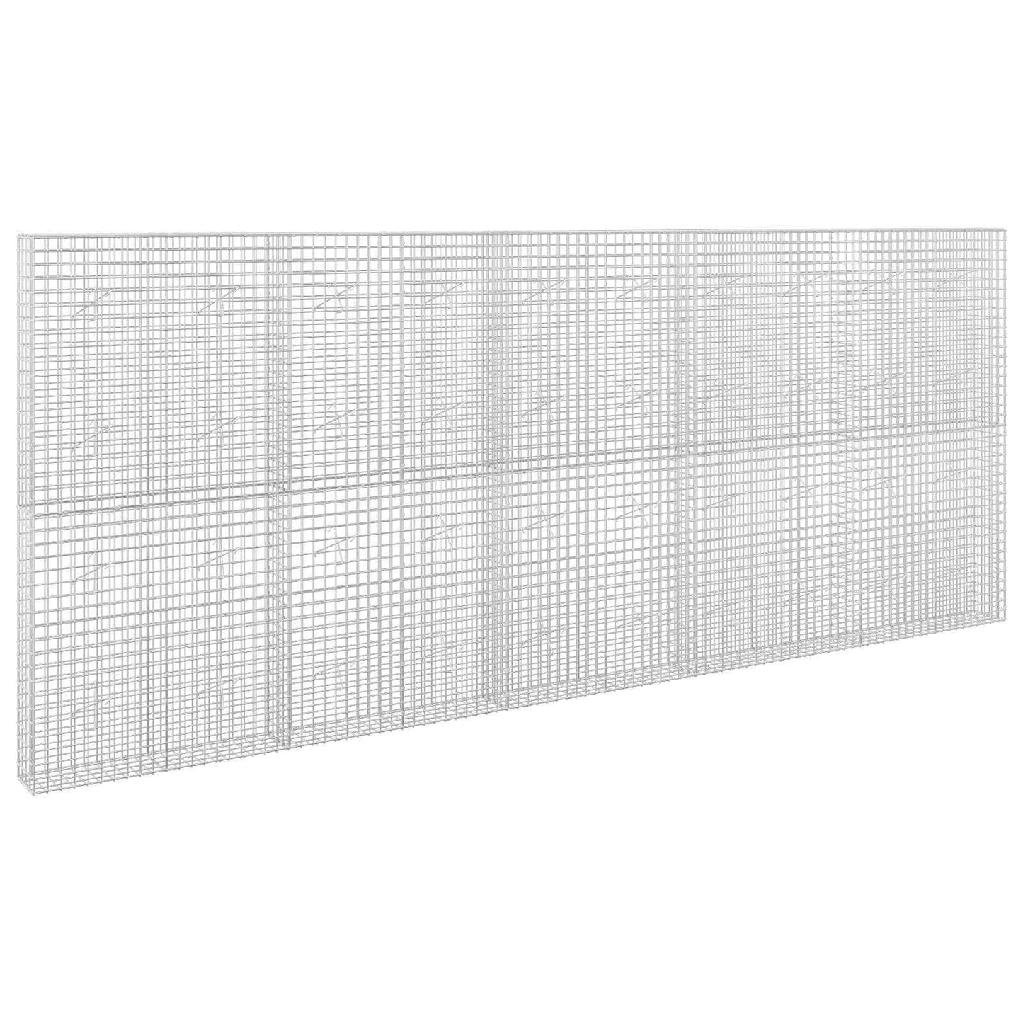 vidaXL Γκαμπιόν με σύρμα 5 mm και πλέγμα 5x5 cm 500x20x200 εκ