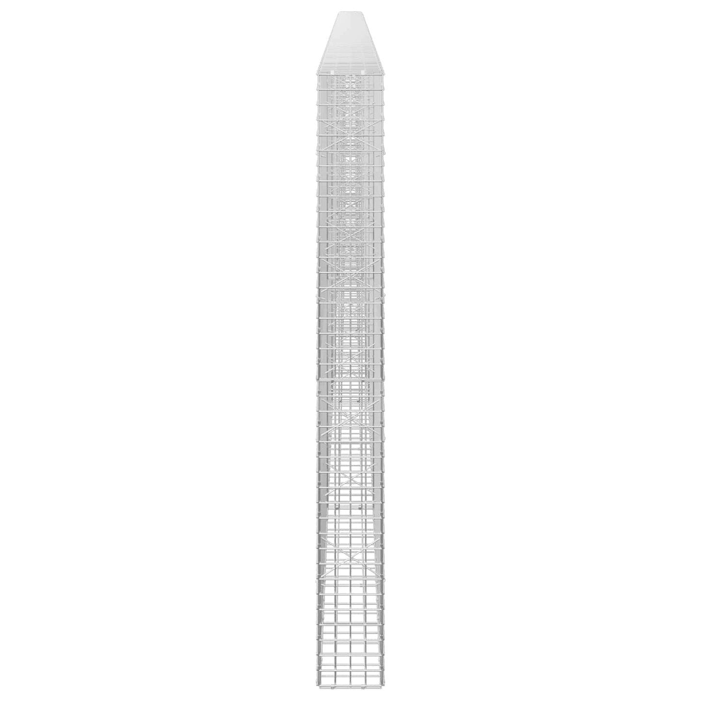 vidaXL Γκαμπιόν με σύρμα 5 mm και πλέγμα 5x5 cm 550x20x200 εκ