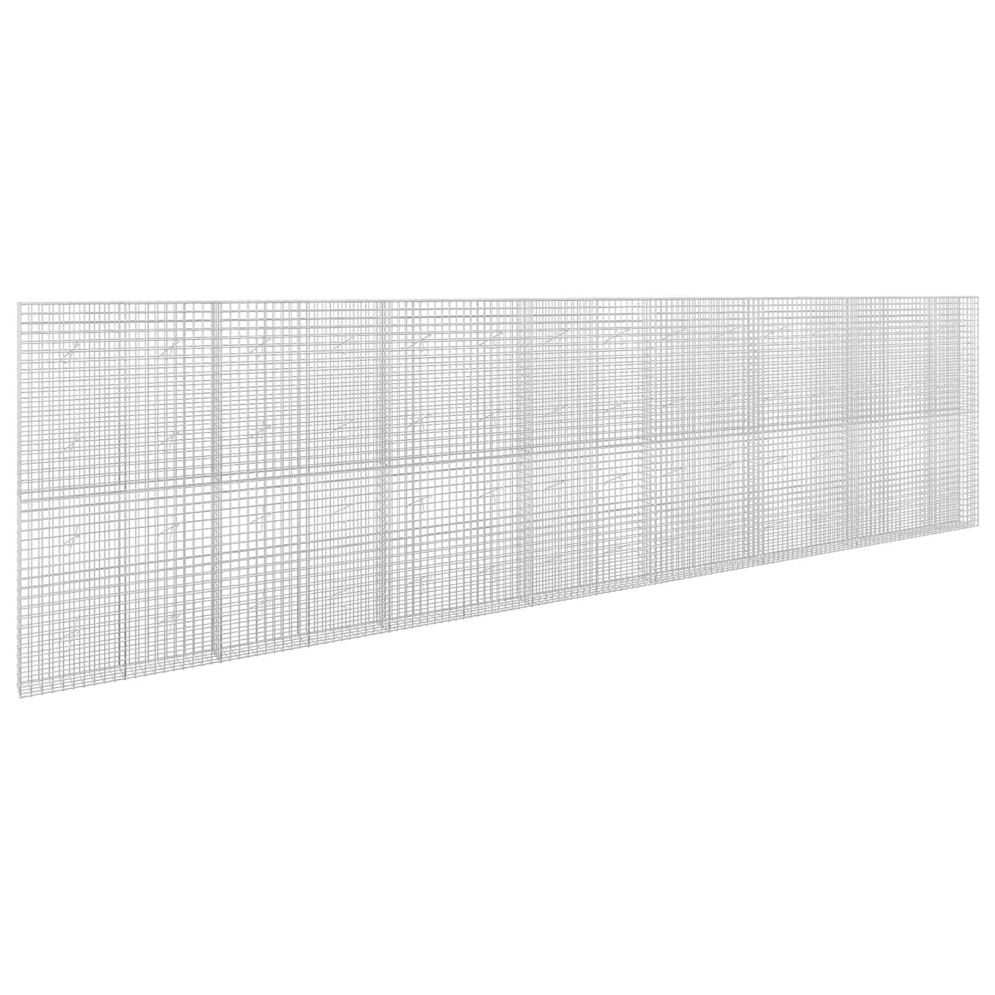 vidaXL Γκαμπιόν με σύρμα 5 mm και πλέγμα 5x5 cm 750x20x200 εκ