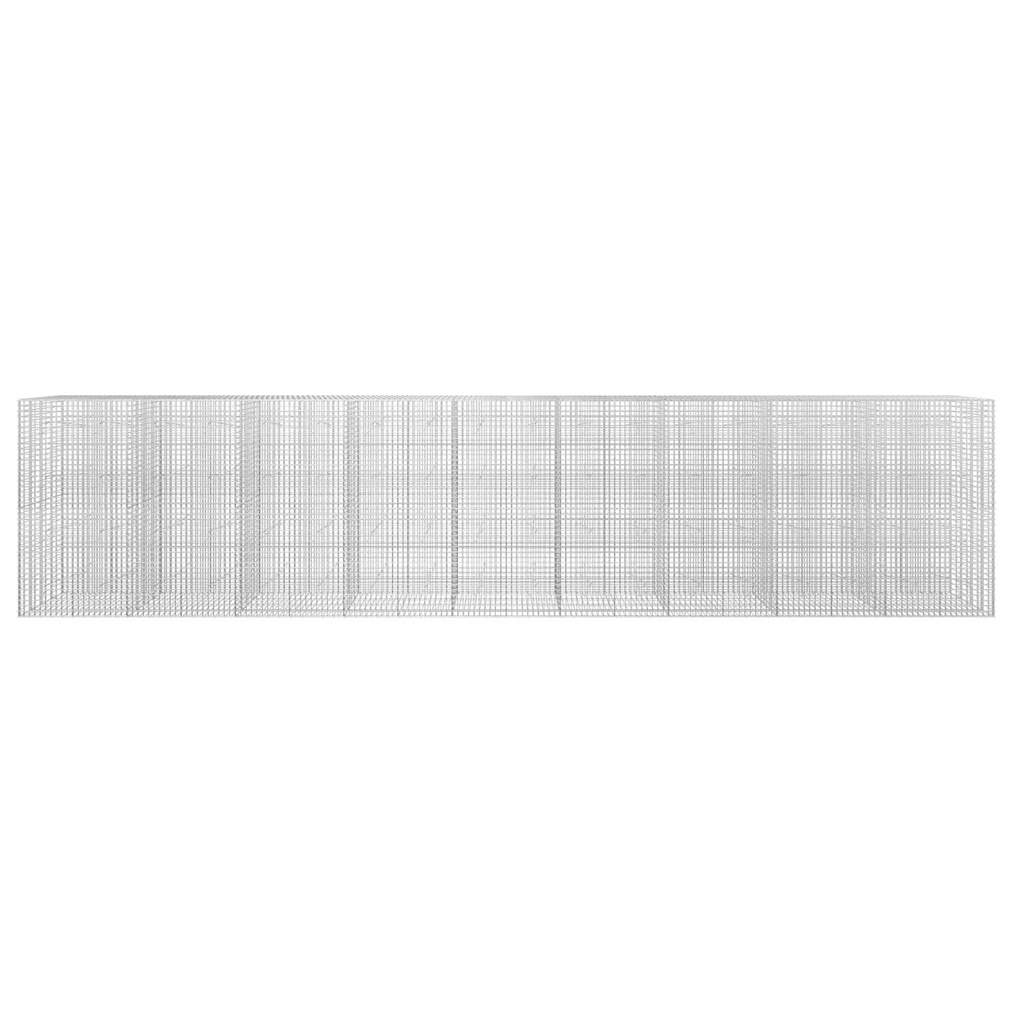 vidaXL Γκαμπιόν με σύρμα 5 mm και πλέγμα 5x5 cm 900x20x200 εκ