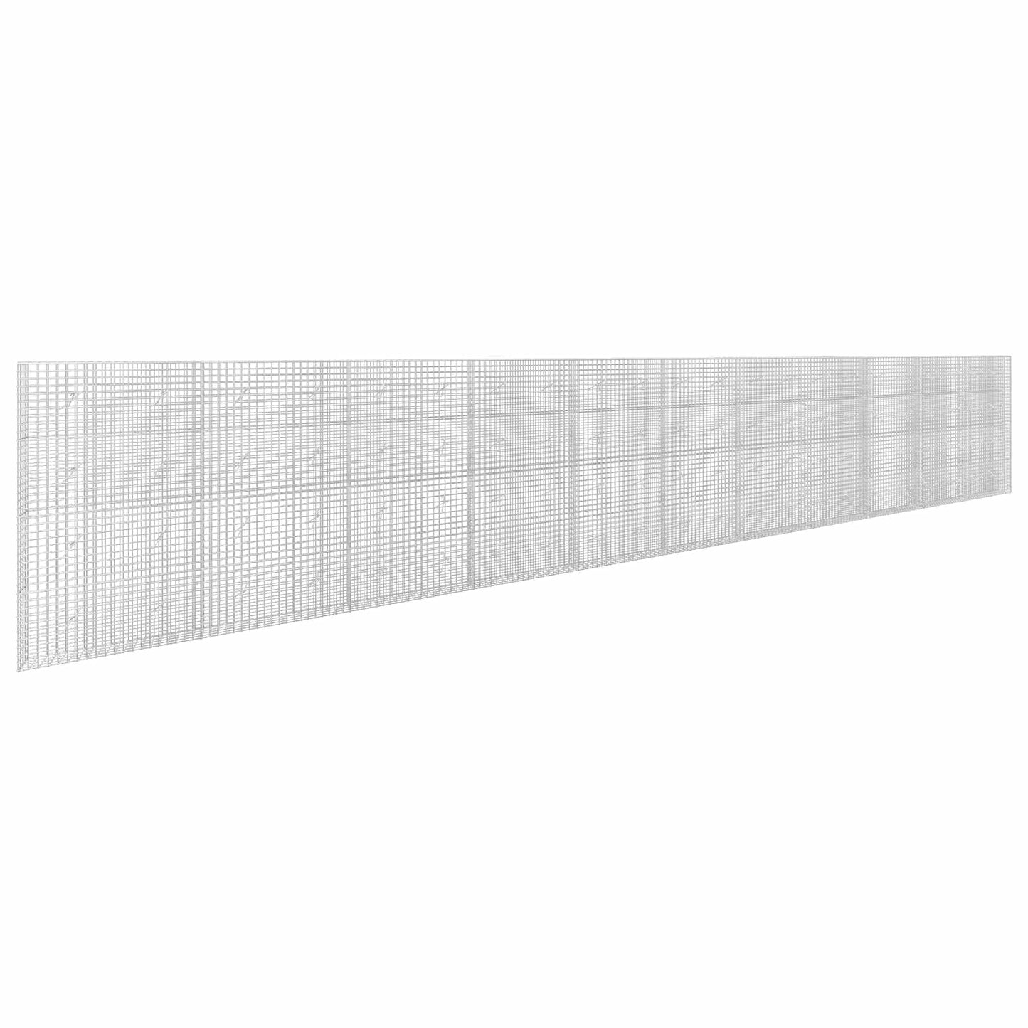 vidaXL Γκαμπιόν με σύρμα 5 mm και πλέγμα 5x5 cm 1100x20x200 εκ