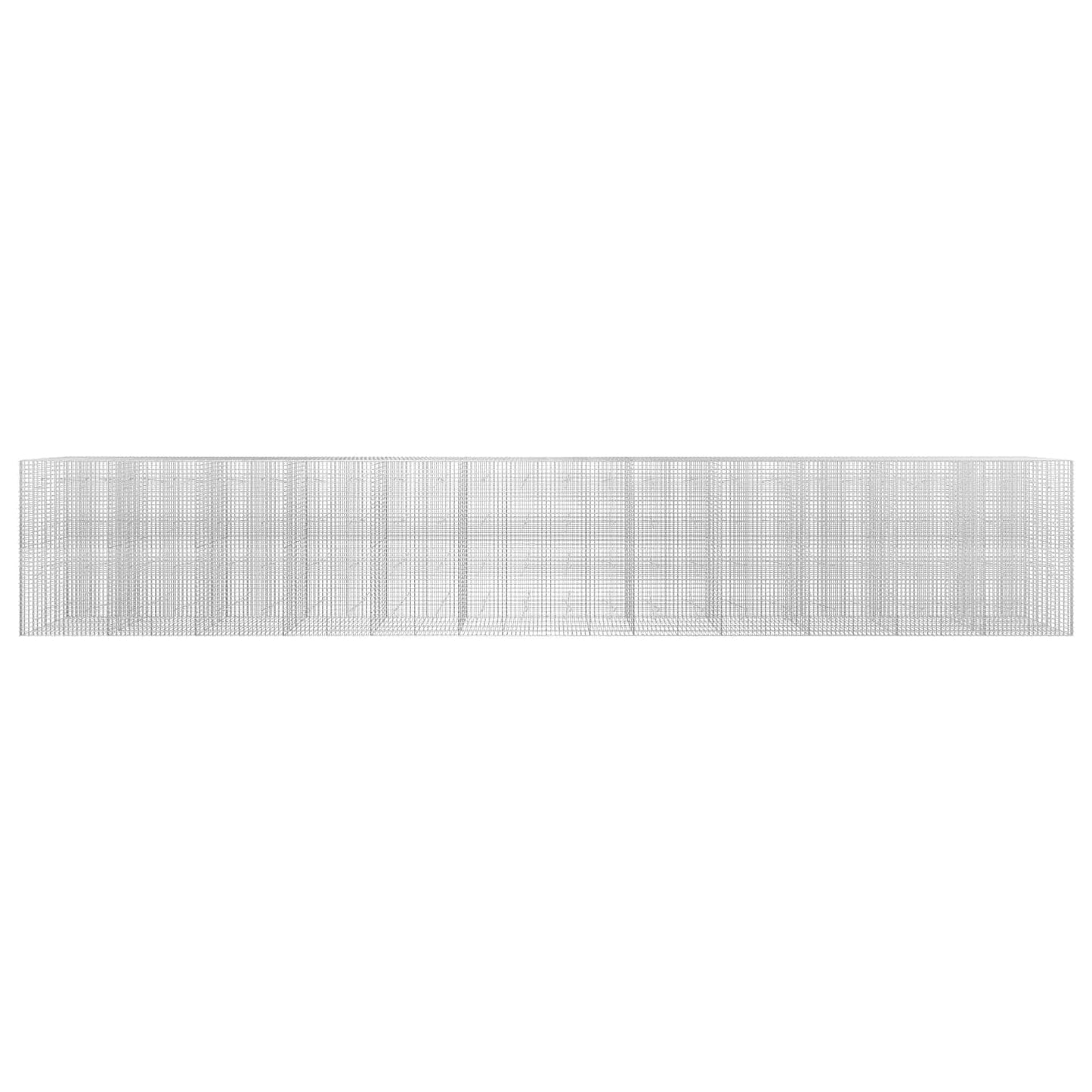 vidaXL Γκαμπιόν με σύρμα 5 mm και πλέγμα 5x5 cm 1200x20x200 εκ