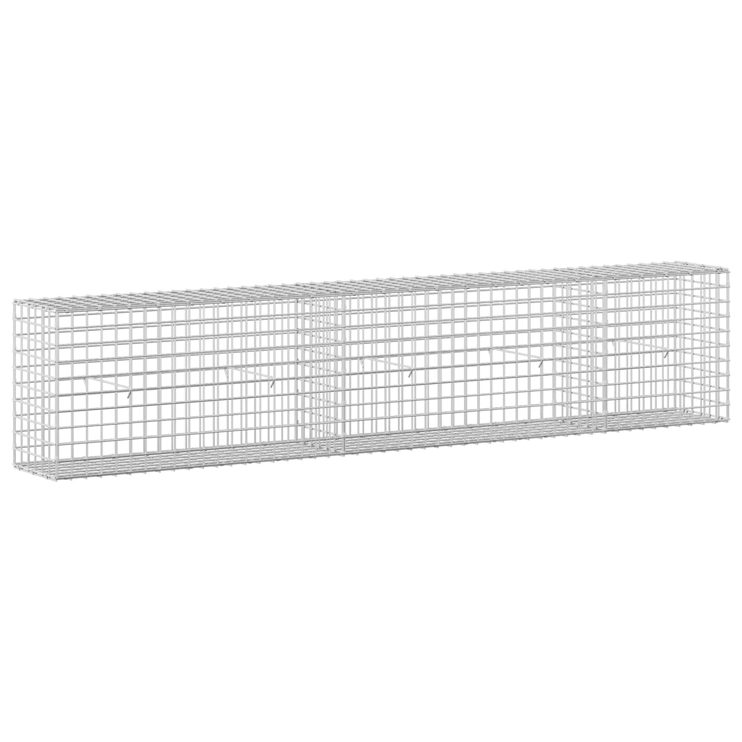 vidaXL Γκαμπιόν με σύρμα 5 mm και πλέγμα 5x5 cm 250x30x50 εκ