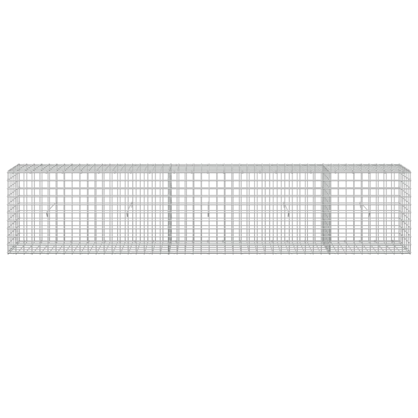 vidaXL Γκαμπιόν με σύρμα 5 mm και πλέγμα 5x5 cm 250x30x50 εκ