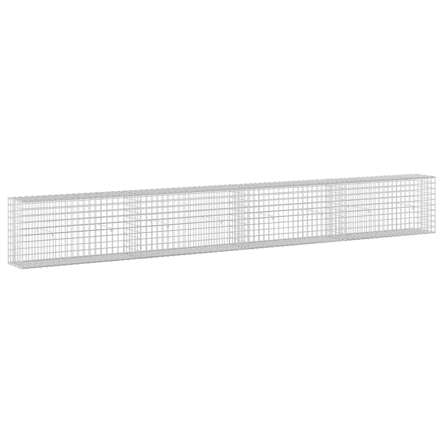 vidaXL Γκαμπιόν με σύρμα 5 mm και πλέγμα 5x5 cm 400x30x50 εκ