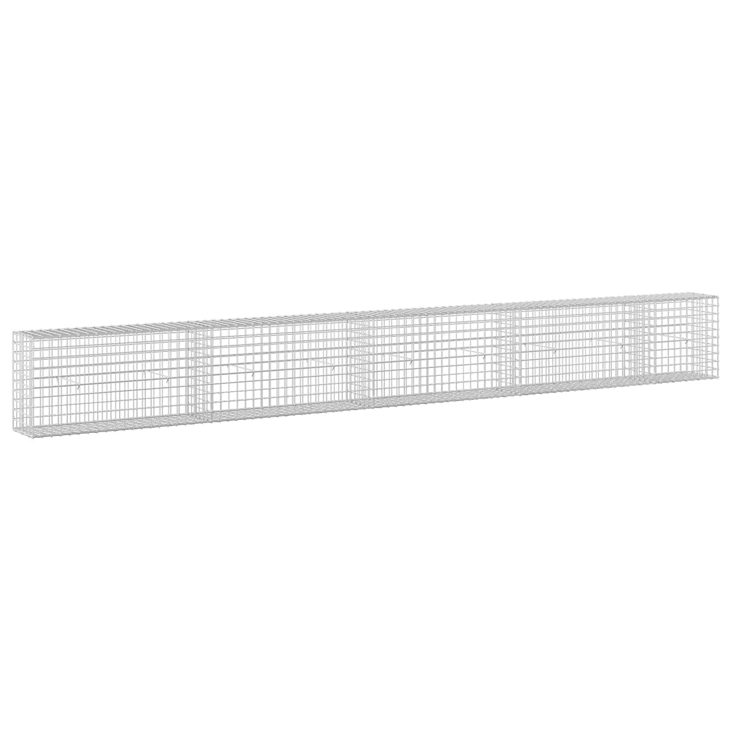 vidaXL Γκαμπιόν με σύρμα 5 mm και πλέγμα 5x5 cm 450x30x50 εκ