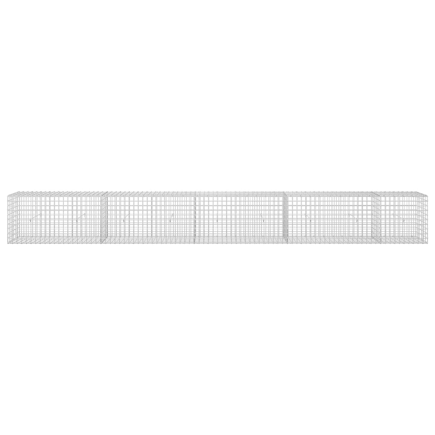 vidaXL Γκαμπιόν με σύρμα 5 mm και πλέγμα 5x5 cm 450x30x50 εκ