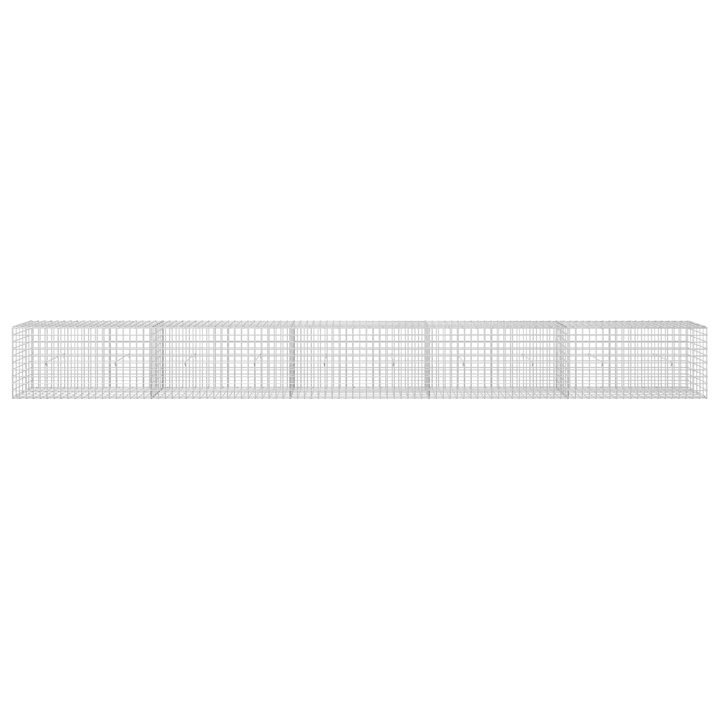 vidaXL Γκαμπιόν με σύρμα 5 mm και πλέγμα 5x5 cm 500x30x50 εκ