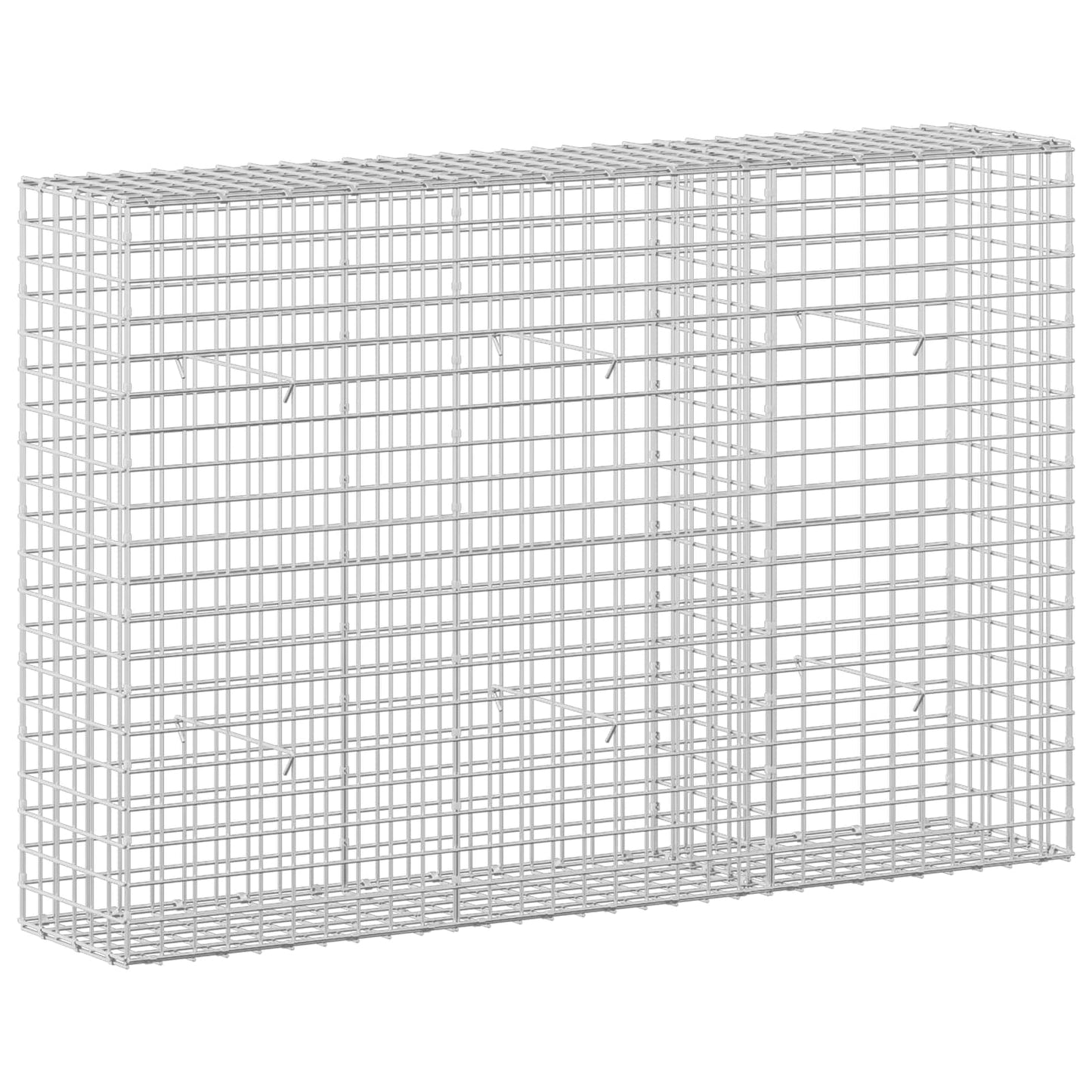 vidaXL Γκαμπιόν με σύρμα 5 mm και πλέγμα 5x5 cm 150x30x100 εκ