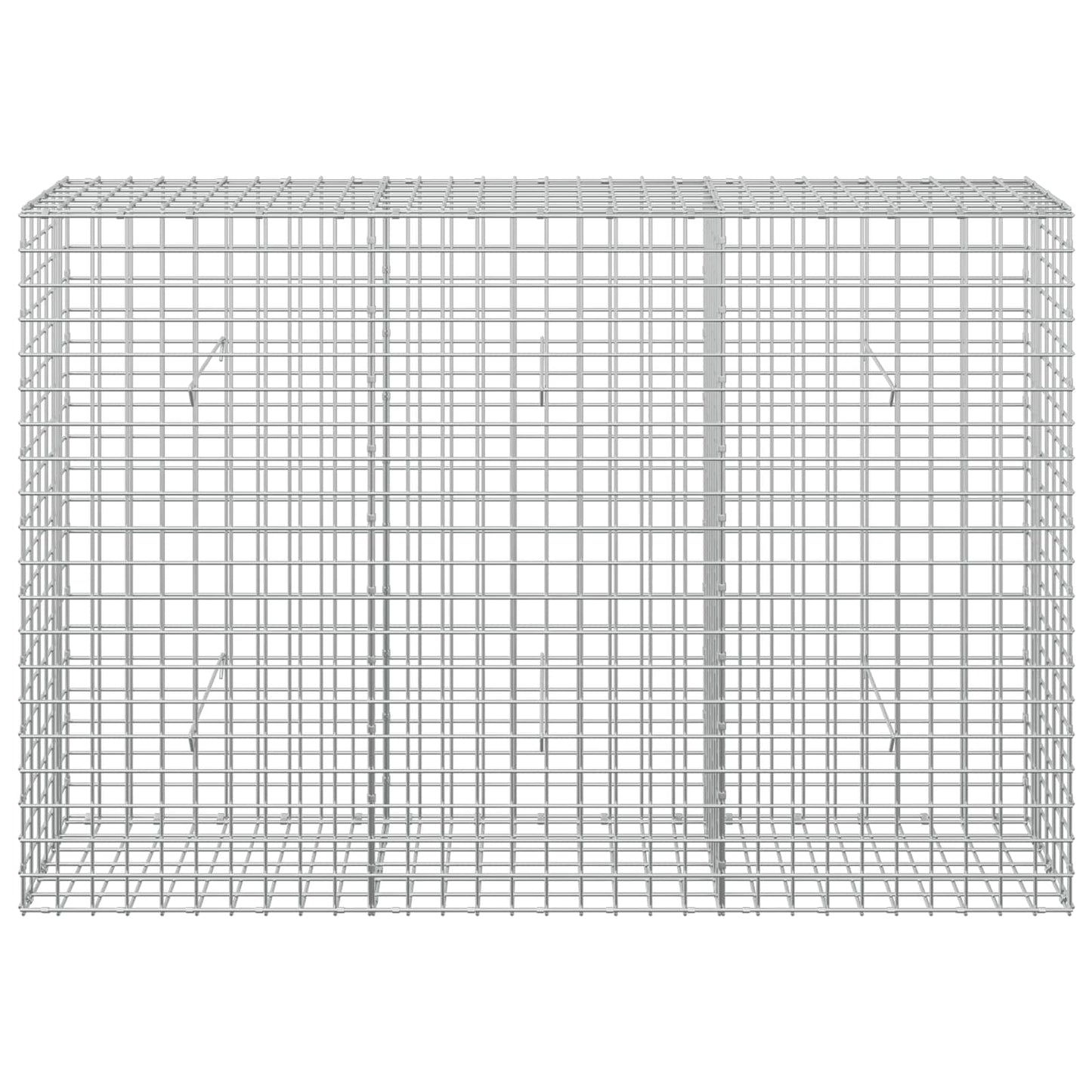 vidaXL Γκαμπιόν με σύρμα 5 mm και πλέγμα 5x5 cm 150x30x100 εκ