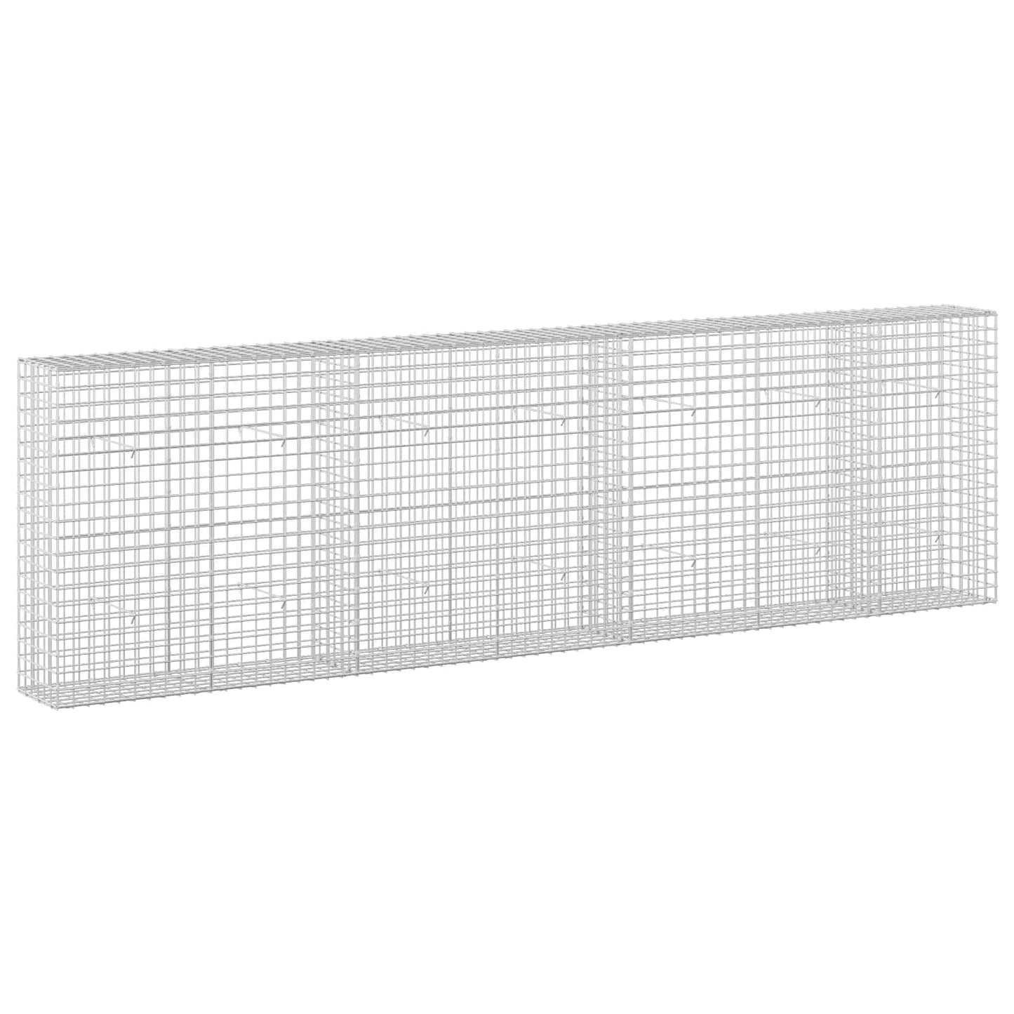 vidaXL Γκαμπιόν με σύρμα 5 mm και πλέγμα 5x5 cm 350x30x100 εκ