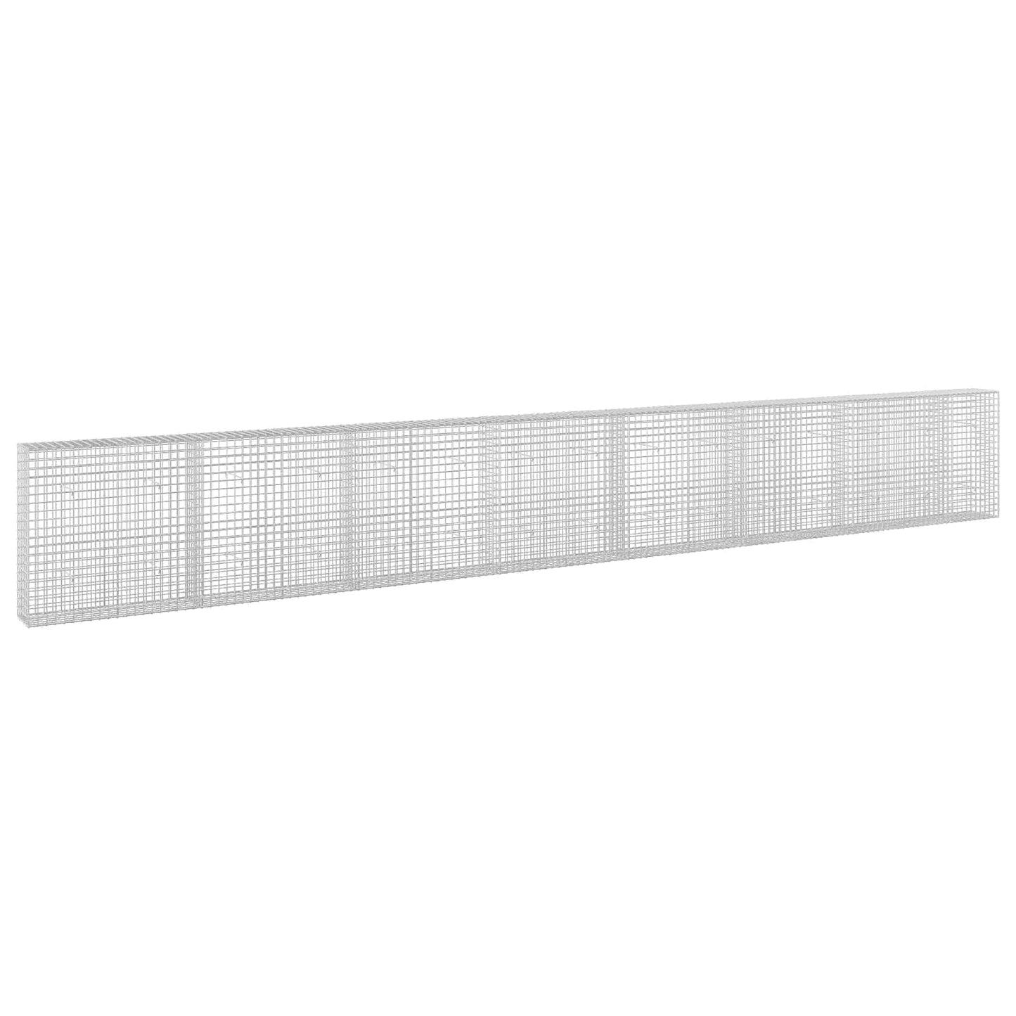 vidaXL Γκαμπιόν με σύρμα 5 mm και πλέγμα 5x5 cm 750x30x100 εκ