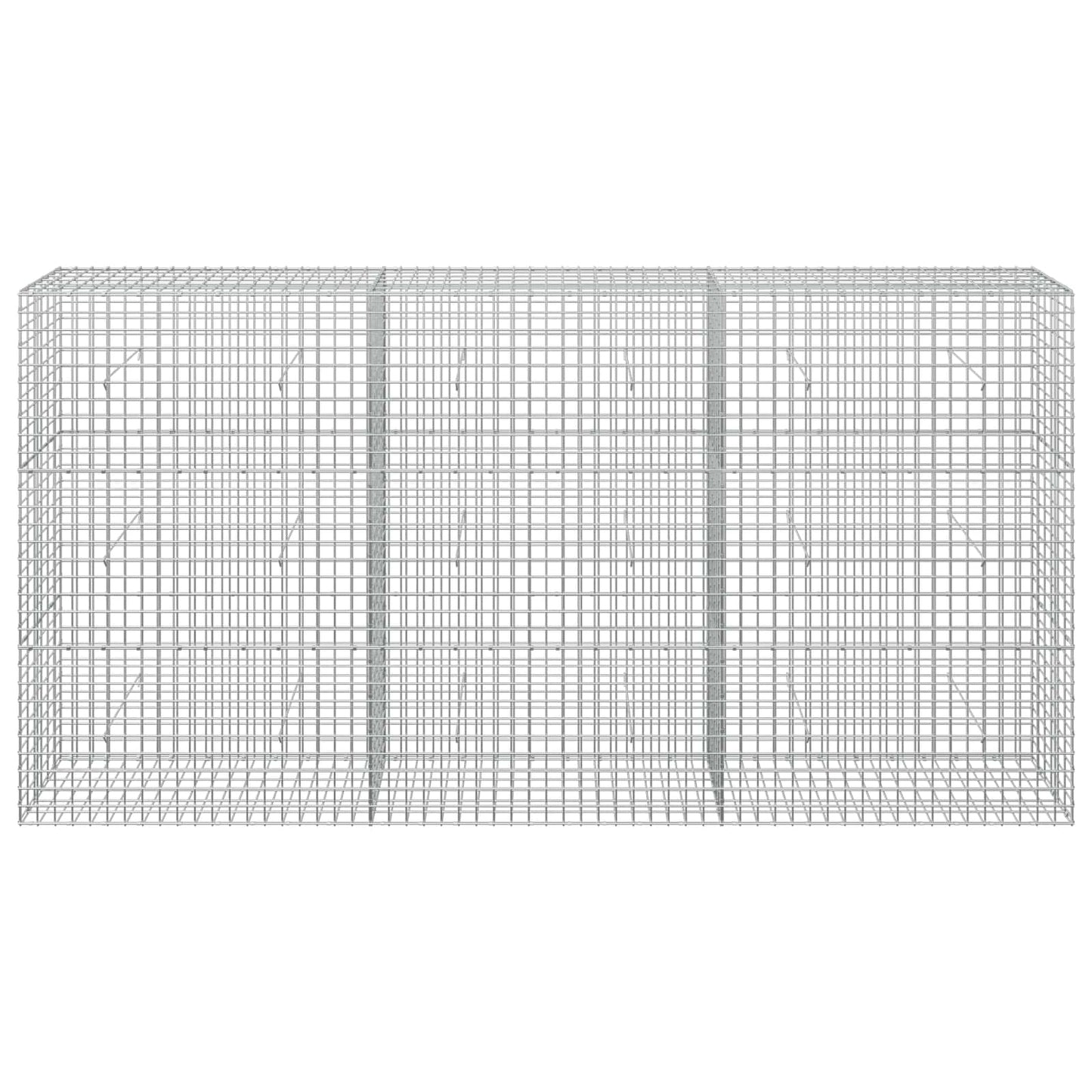 vidaXL Γκαμπιόν με σύρμα 5 mm και πλέγμα 5x5 cm 300x30x150 εκ