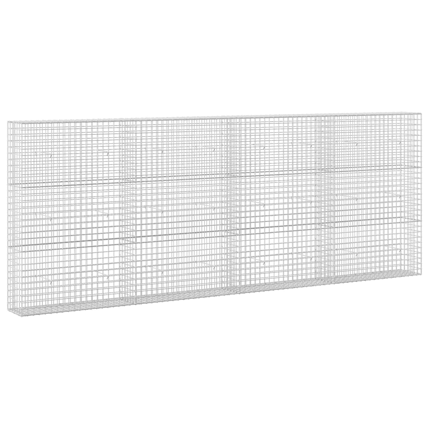 vidaXL Γκαμπιόν με σύρμα 5 mm και πλέγμα 5x5 cm 400x30x150 εκ